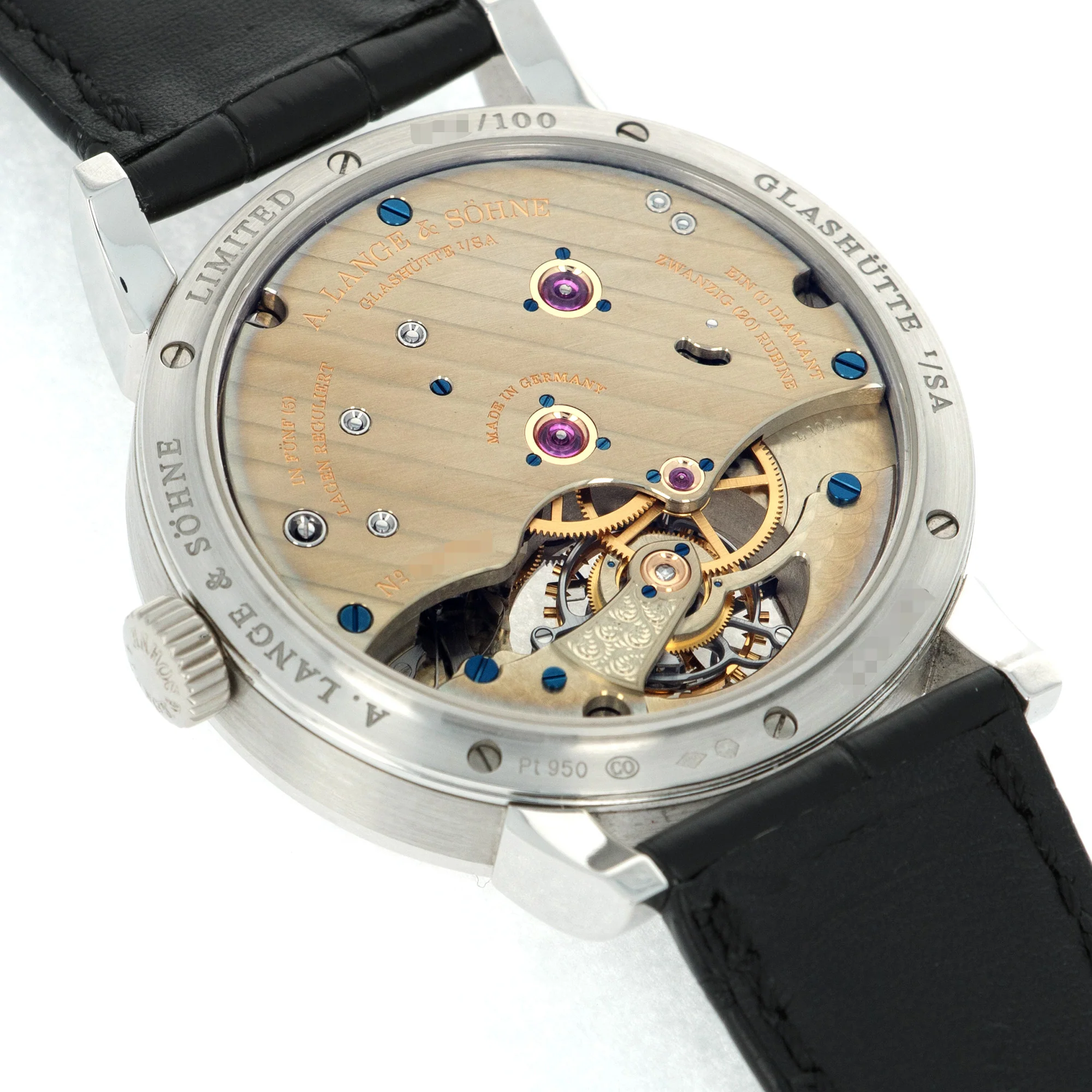 A. Lange & Sohne Platinum 1815 Tourbillon Watch Ref. 730.025 - Image 4