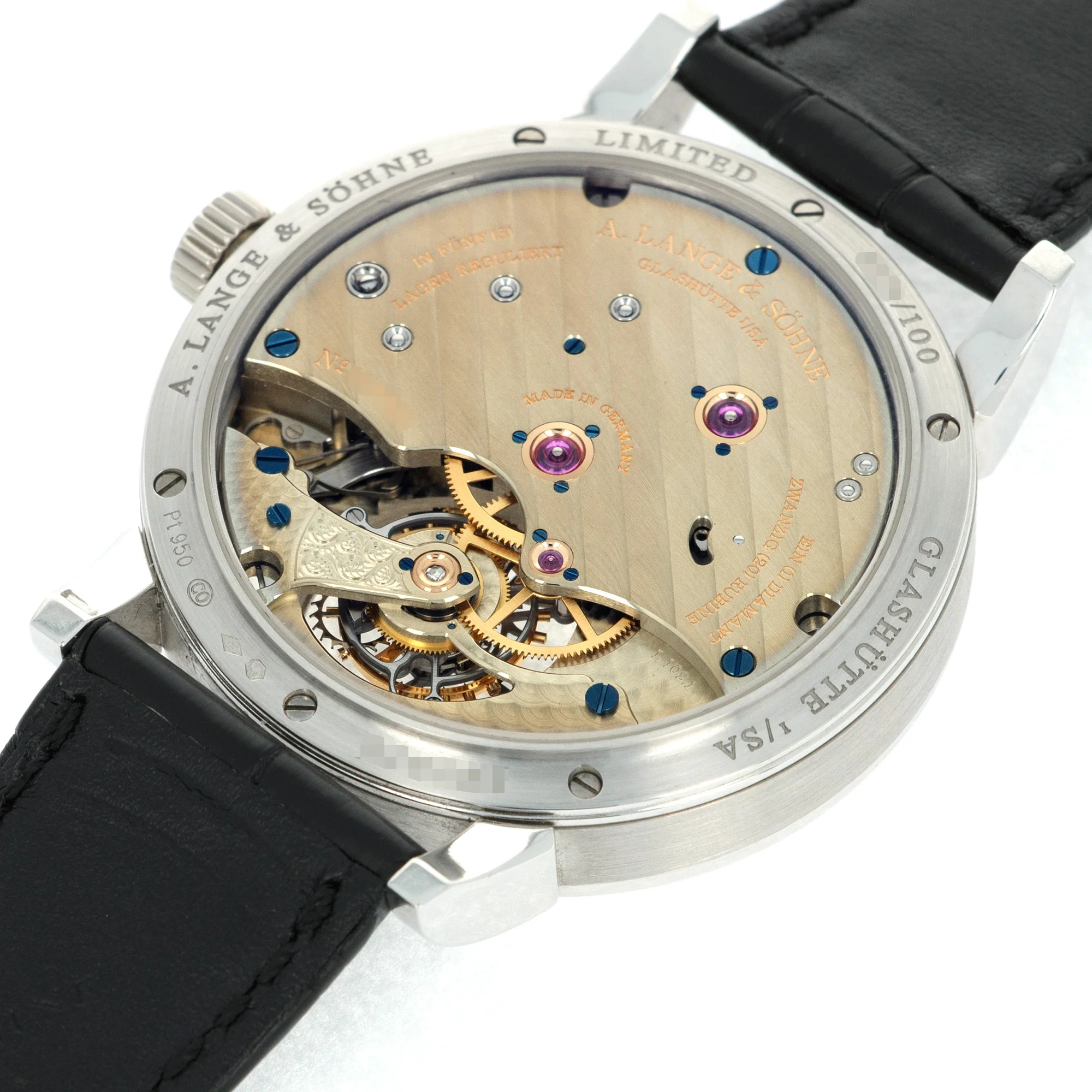A. Lange & Sohne Platinum 1815 Tourbillon Watch Ref. 730.025 - Image 5