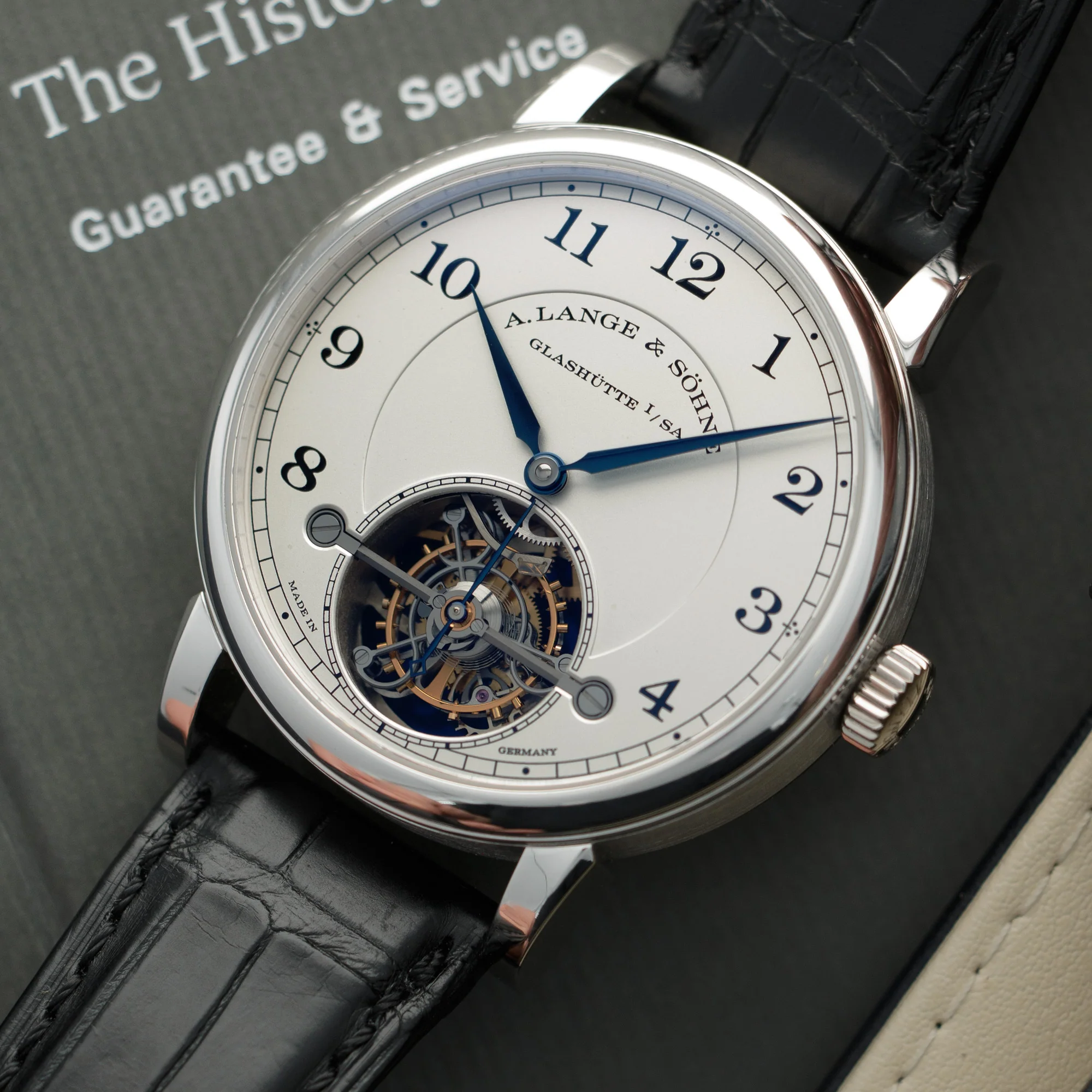 A. Lange & Sohne Platinum 1815 Tourbillon Watch Ref. 730.025 - Image 9