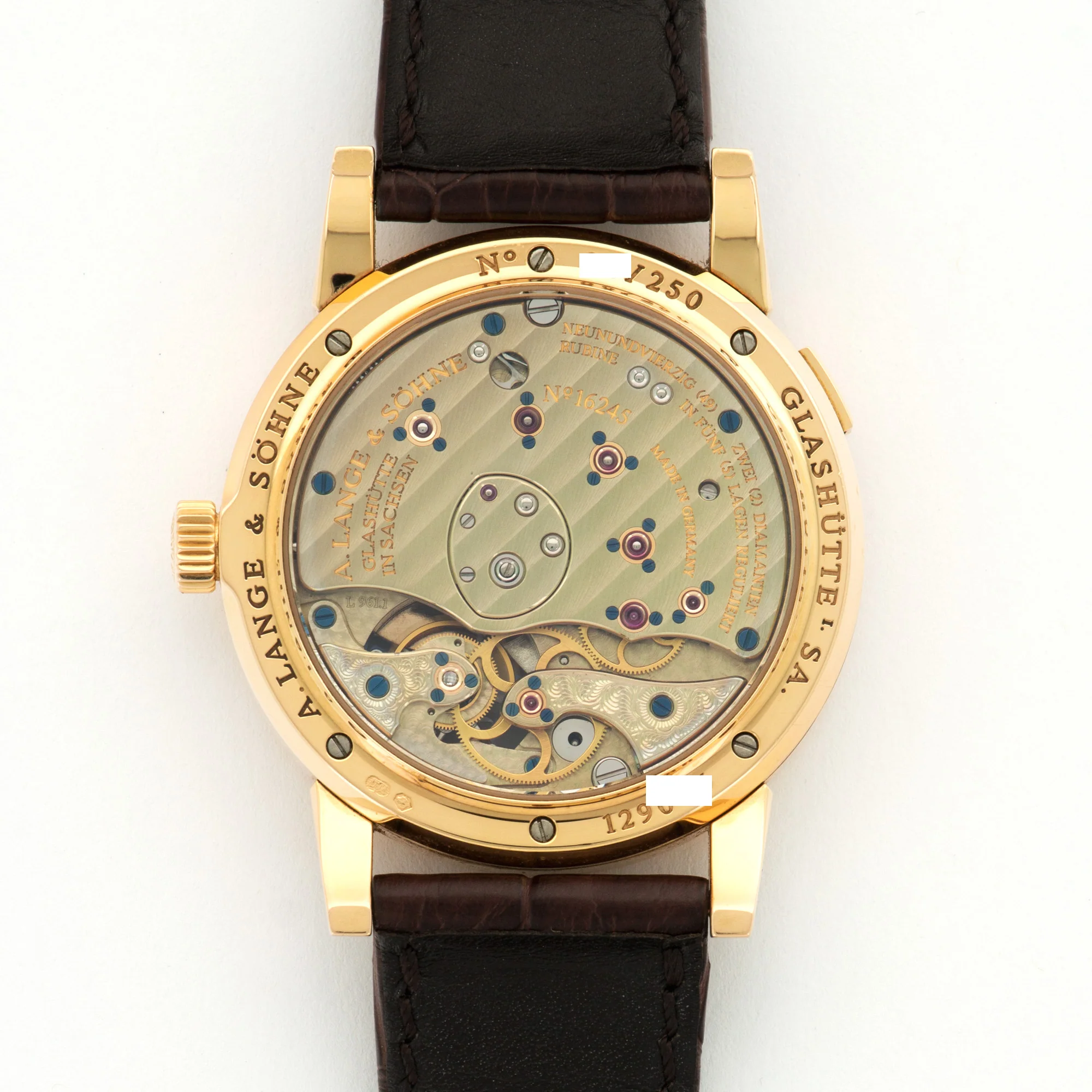 A. Lange & Sohne Rose Gold Lange 1 Tourbillon Watch - Image 4