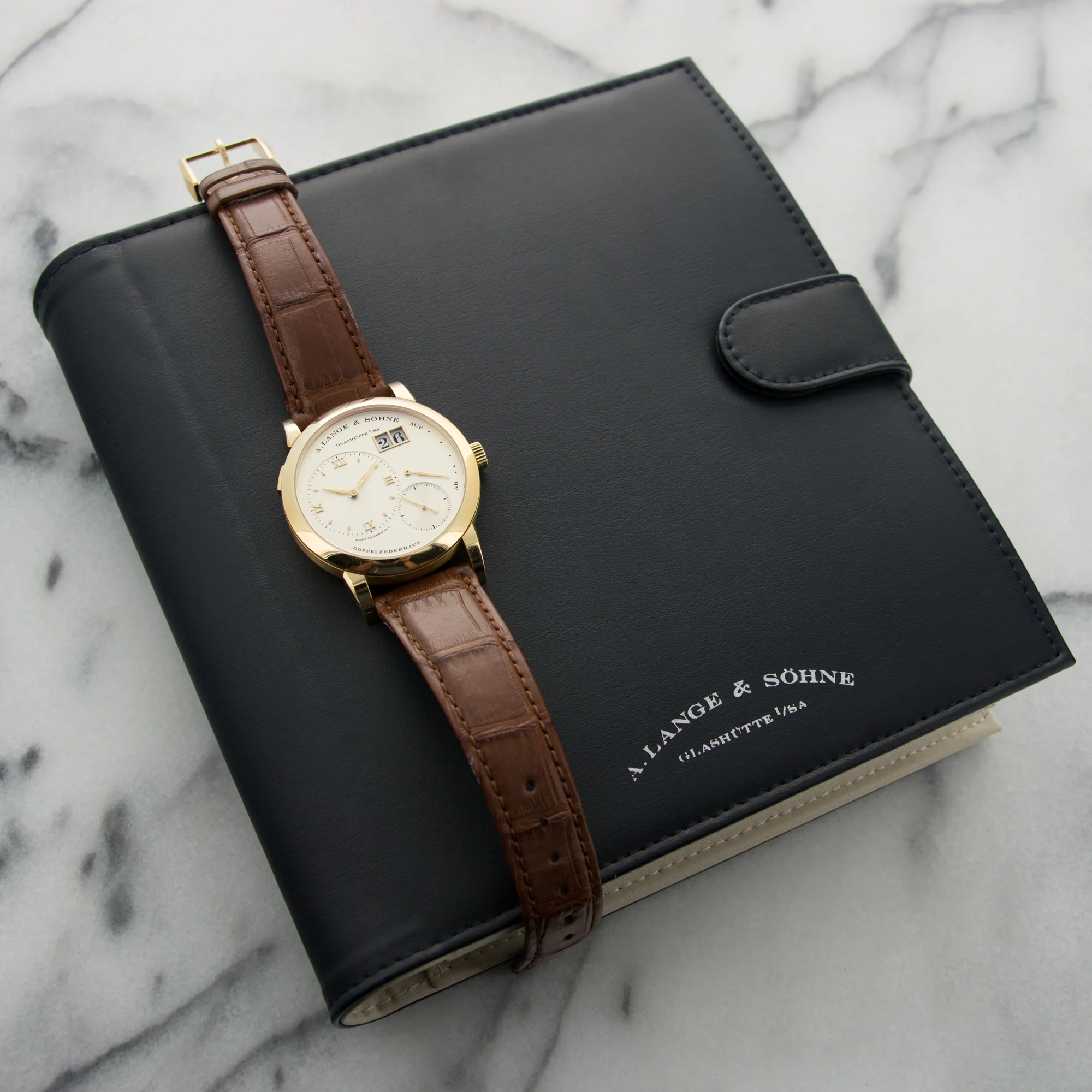 A. Lange & Sohne Yellow Gold Lange 1 Watch Ref. 101.021 - Image 6
