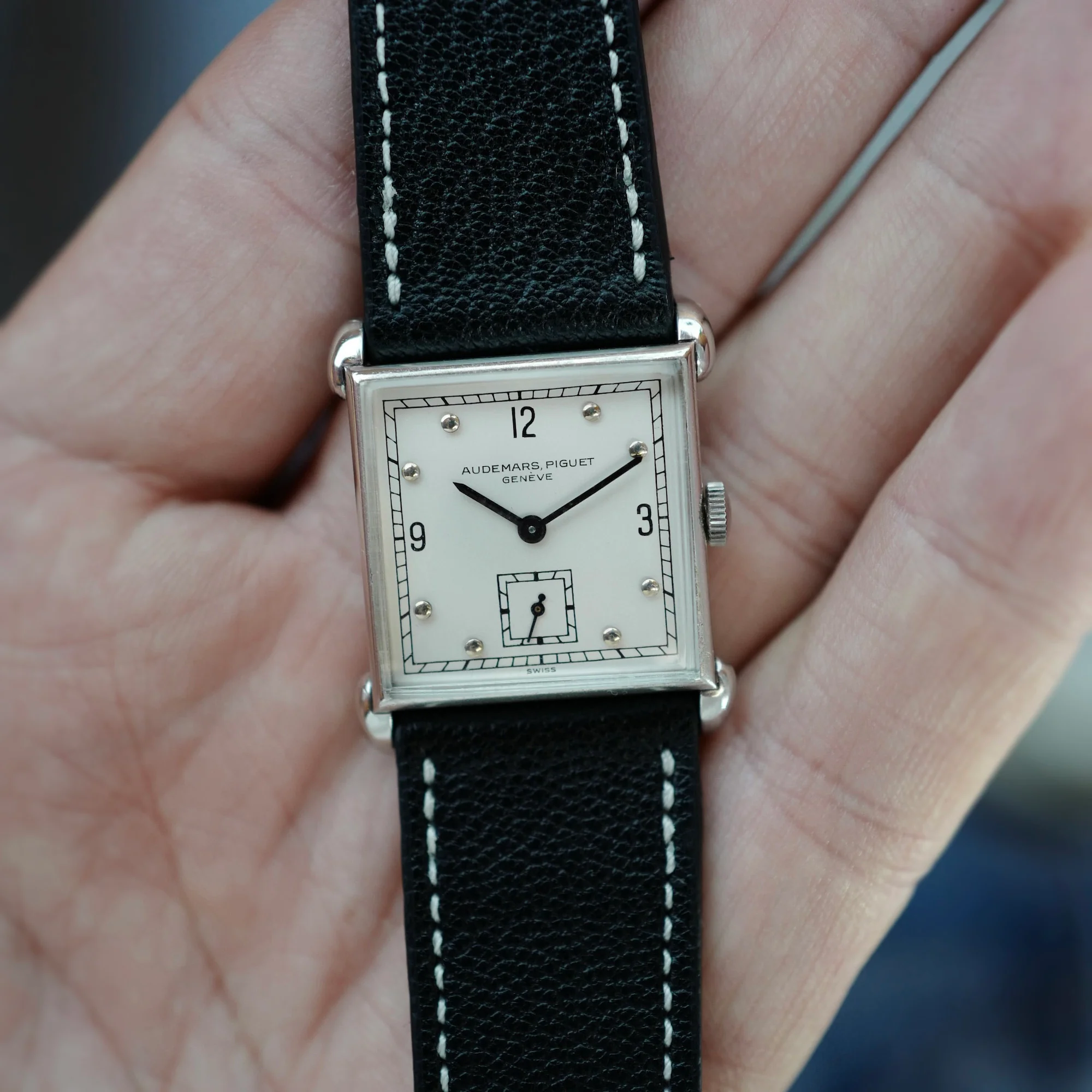 Audemars Piguet Platinum Square Watch - Image 6