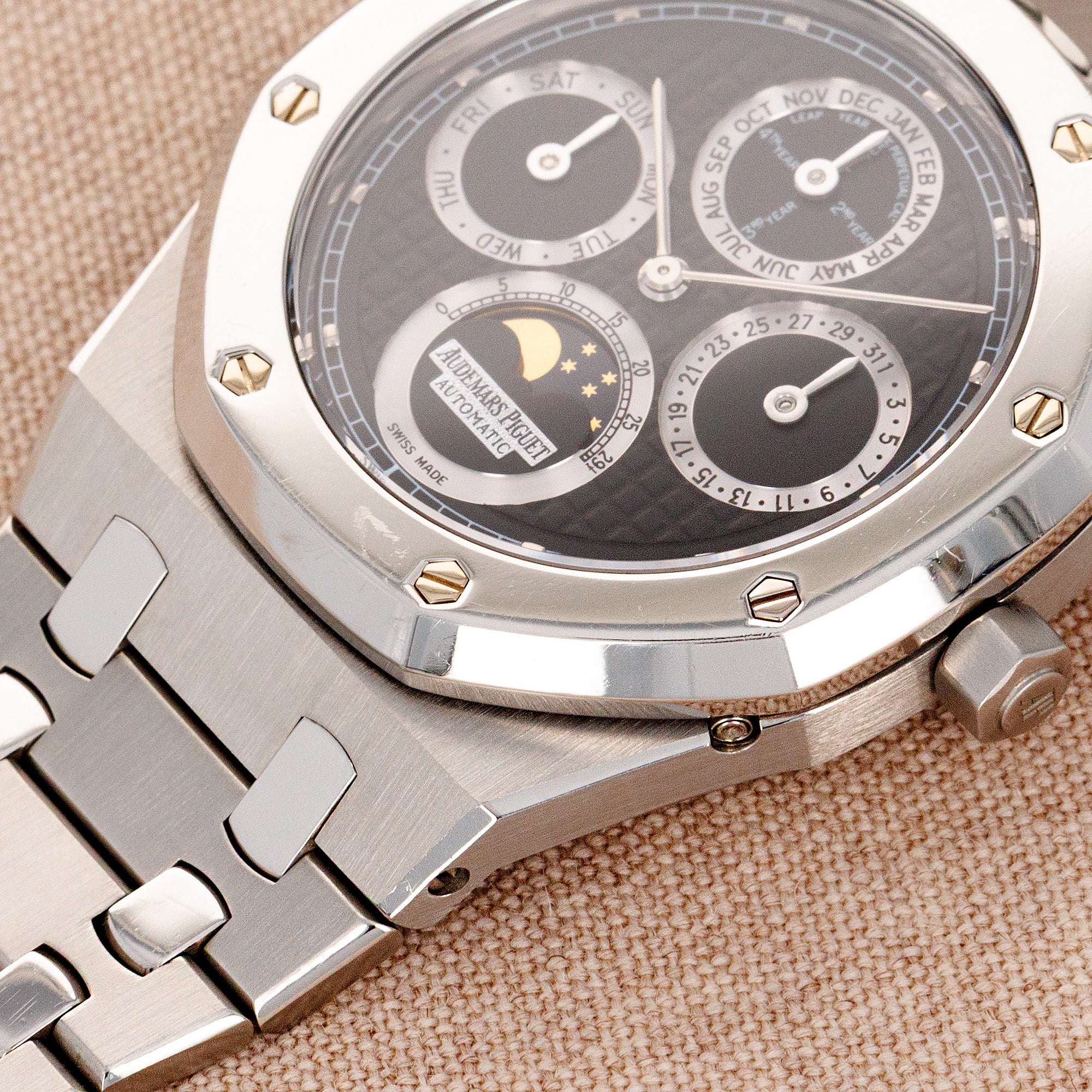Audemars Piguet Steel & Platinum Royal Oak Perpetual Calendar Watch Ref. 25820SP - Image 3