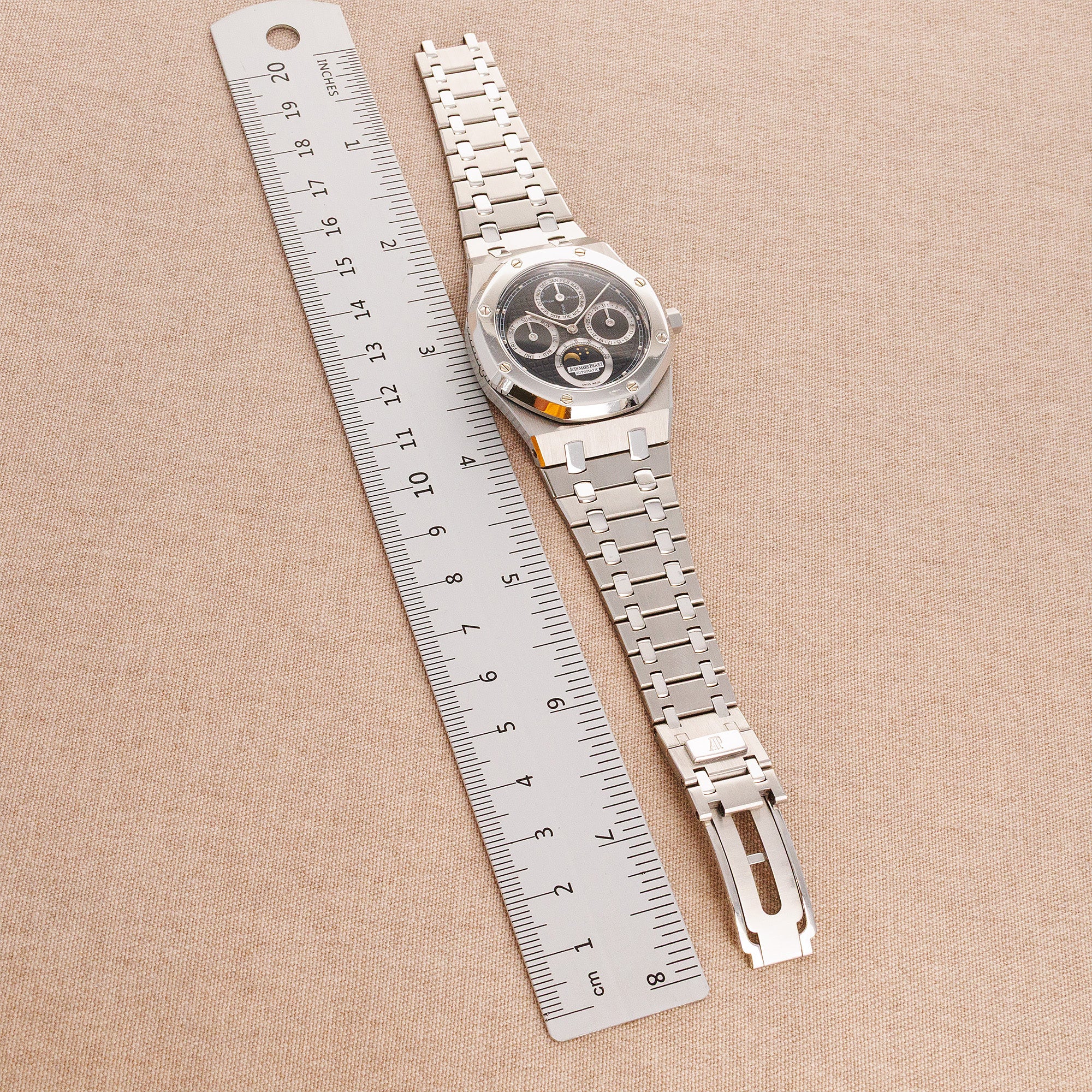 Audemars Piguet Steel & Platinum Royal Oak Perpetual Calendar Watch Ref. 25820SP - Image 4