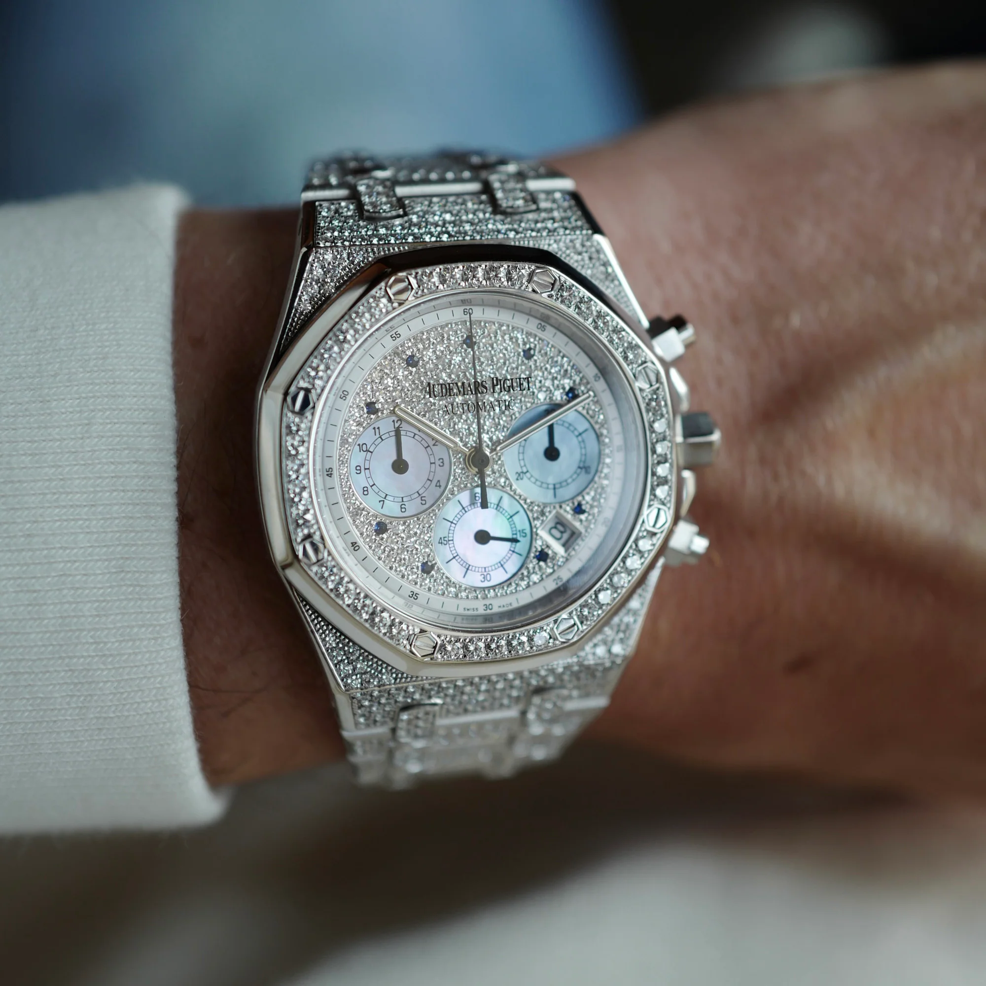Audemars Piguet White Gold Royal Oak Chronograph Ref. 25978 - Image 5