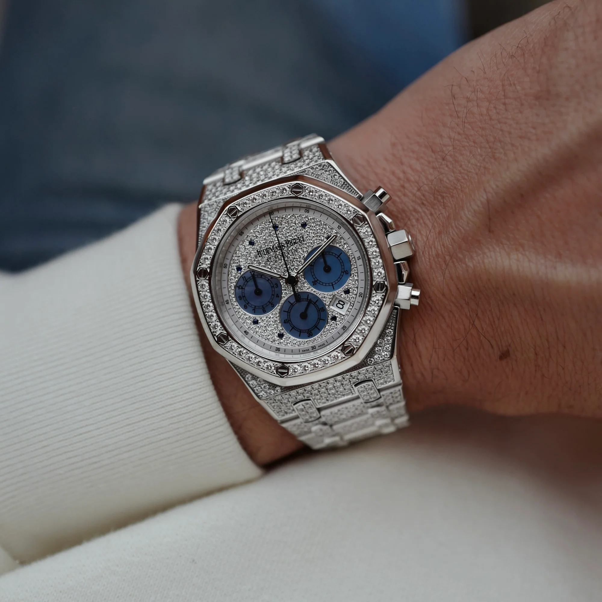 Audemars Piguet White Gold Royal Oak Chronograph Ref. 25978 - Image 7