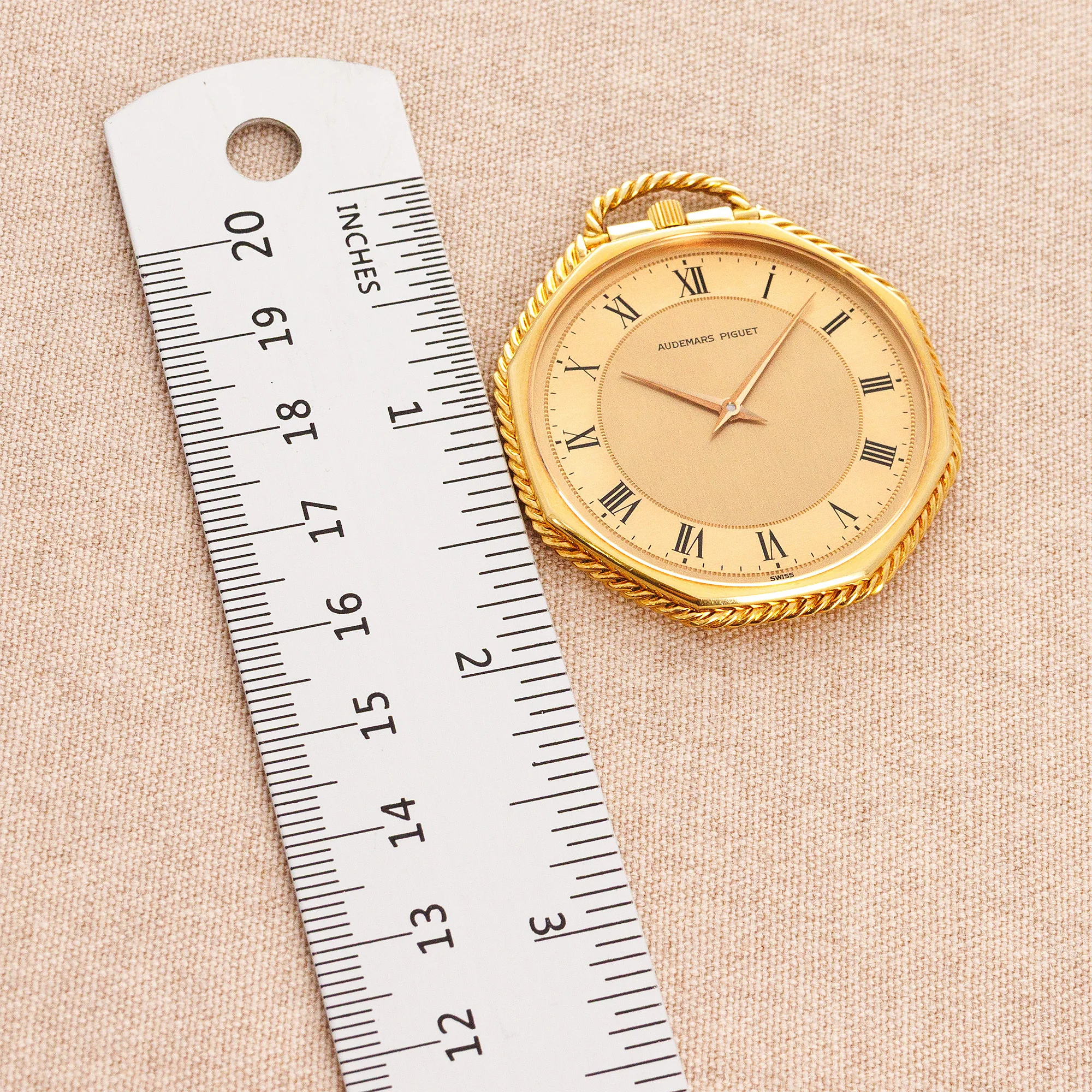 Audemars Piguet Yellow Gold Octagonal Pocket Watch - Image 6