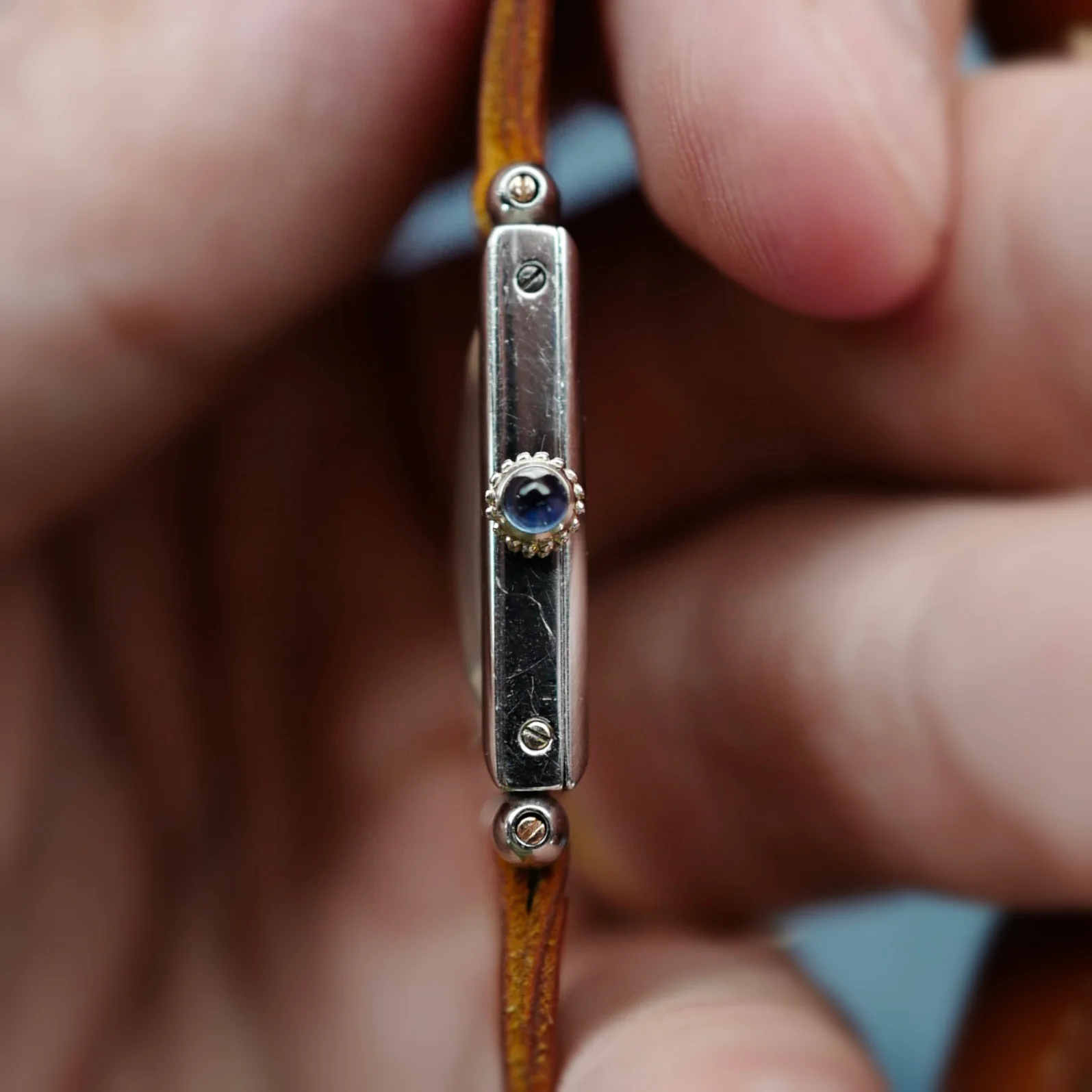 Cartier Platinum Tank Obus European Watch & Clock, 1926 - Image 4