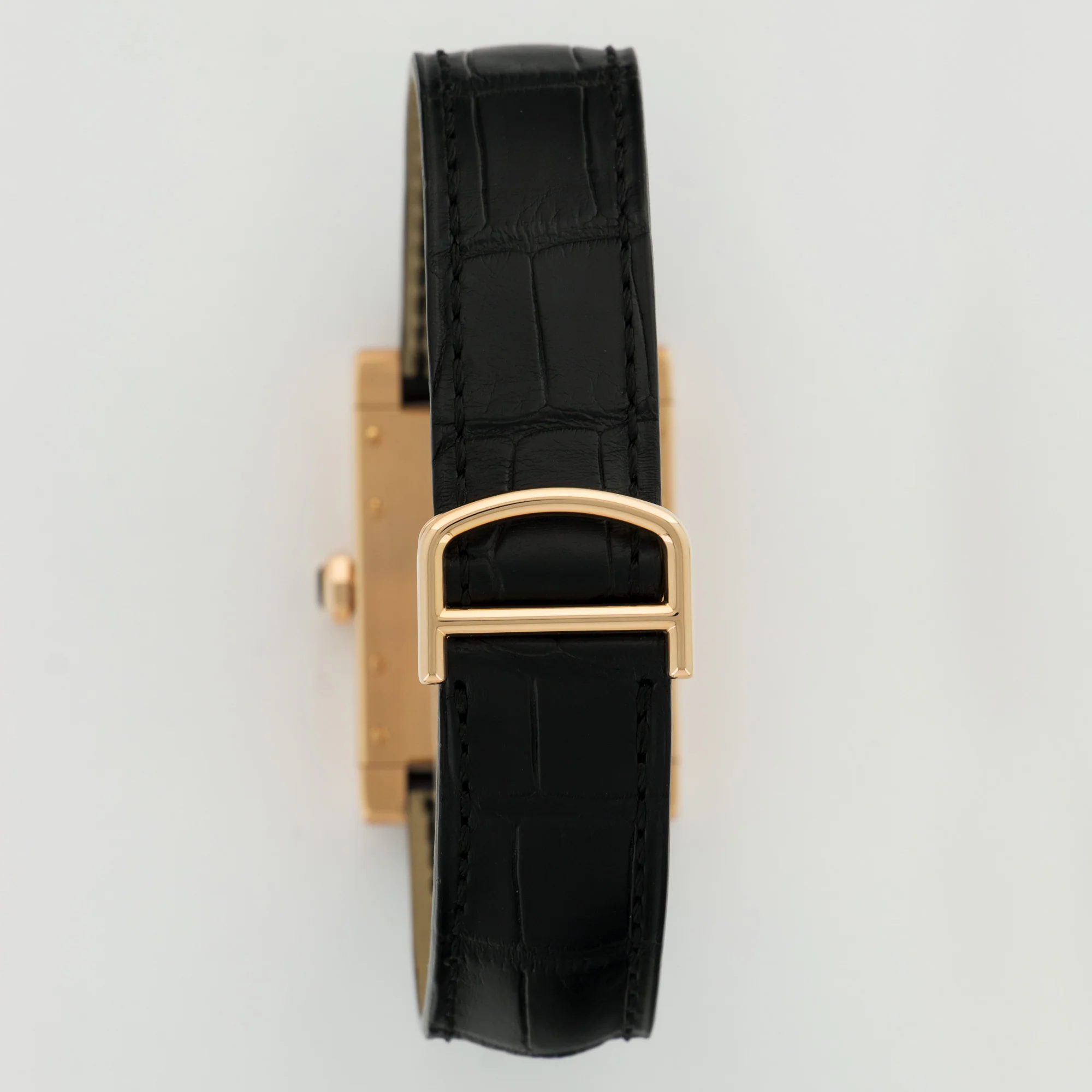 Cartier Rose Gold Tank a Guichets Jump Hour Watch - Image 5