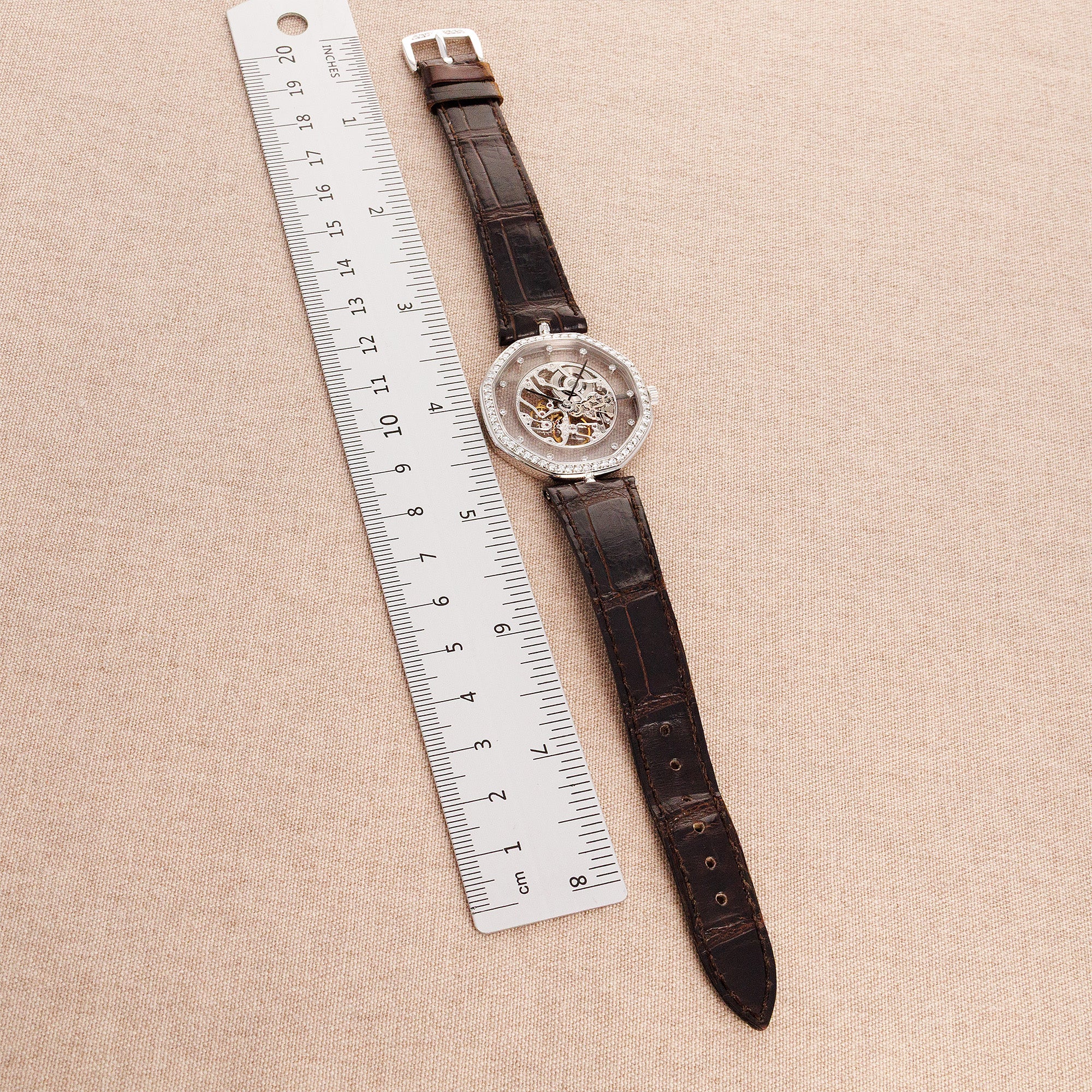 Gerald Genta White Gold Skeleton Octagonal Watch Ref. G2099 - Image 6