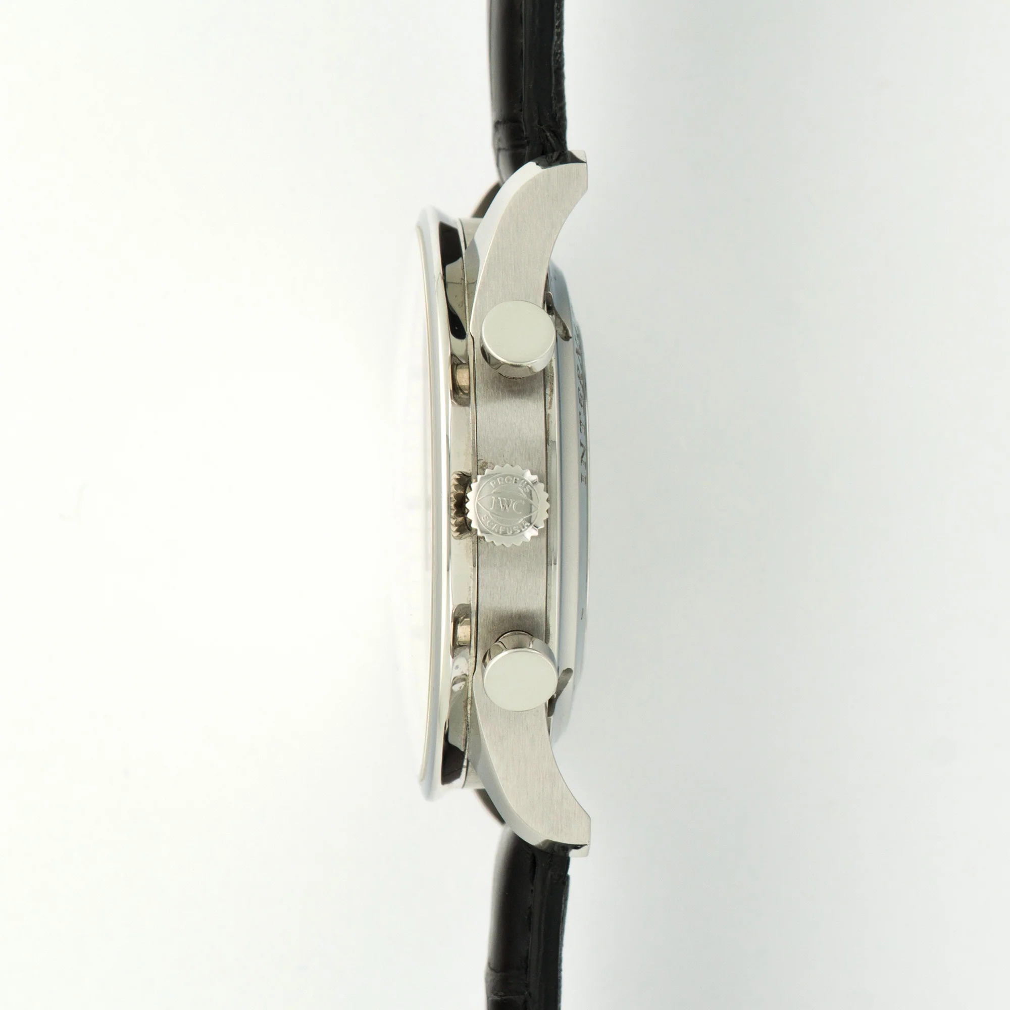 IWC Steel Portuguese Chronographon Strap Watch Ref. 3714 - Image 3