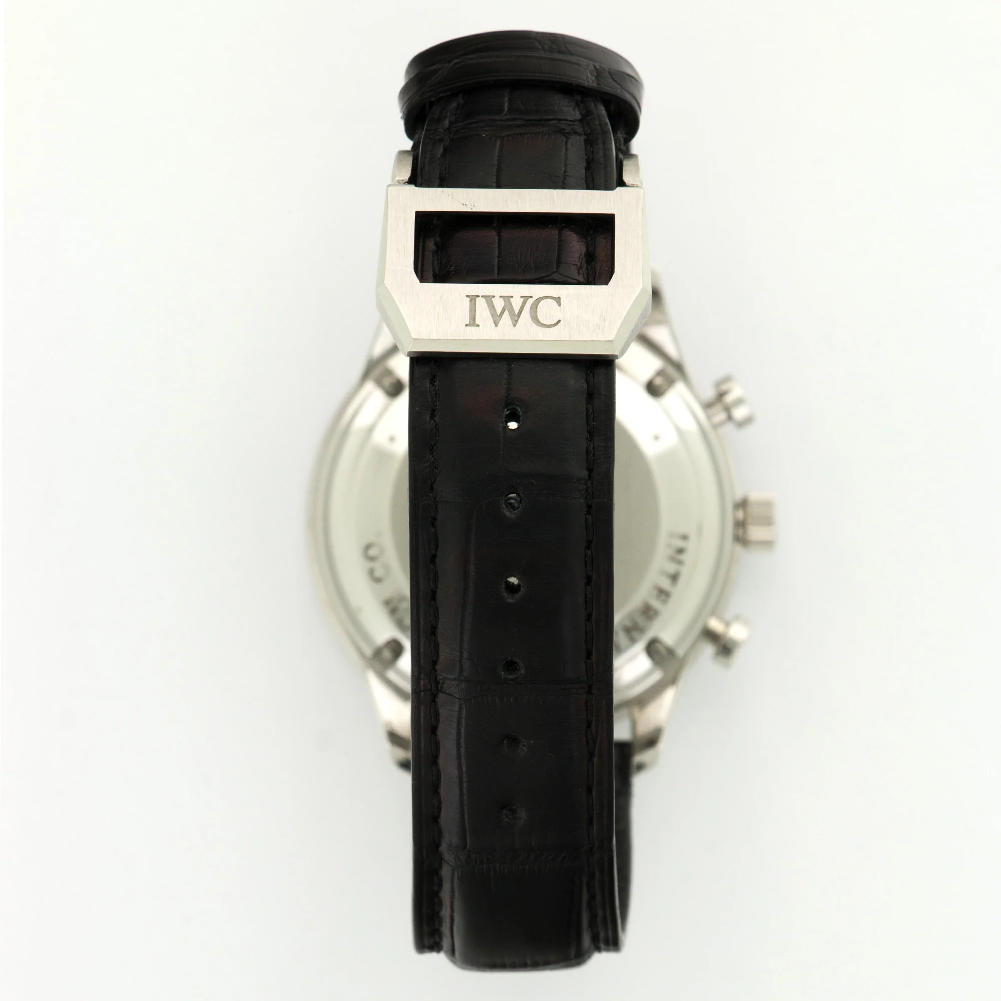 IWC Steel Portuguese Chronographon Strap Watch Ref. 3714 - Image 5
