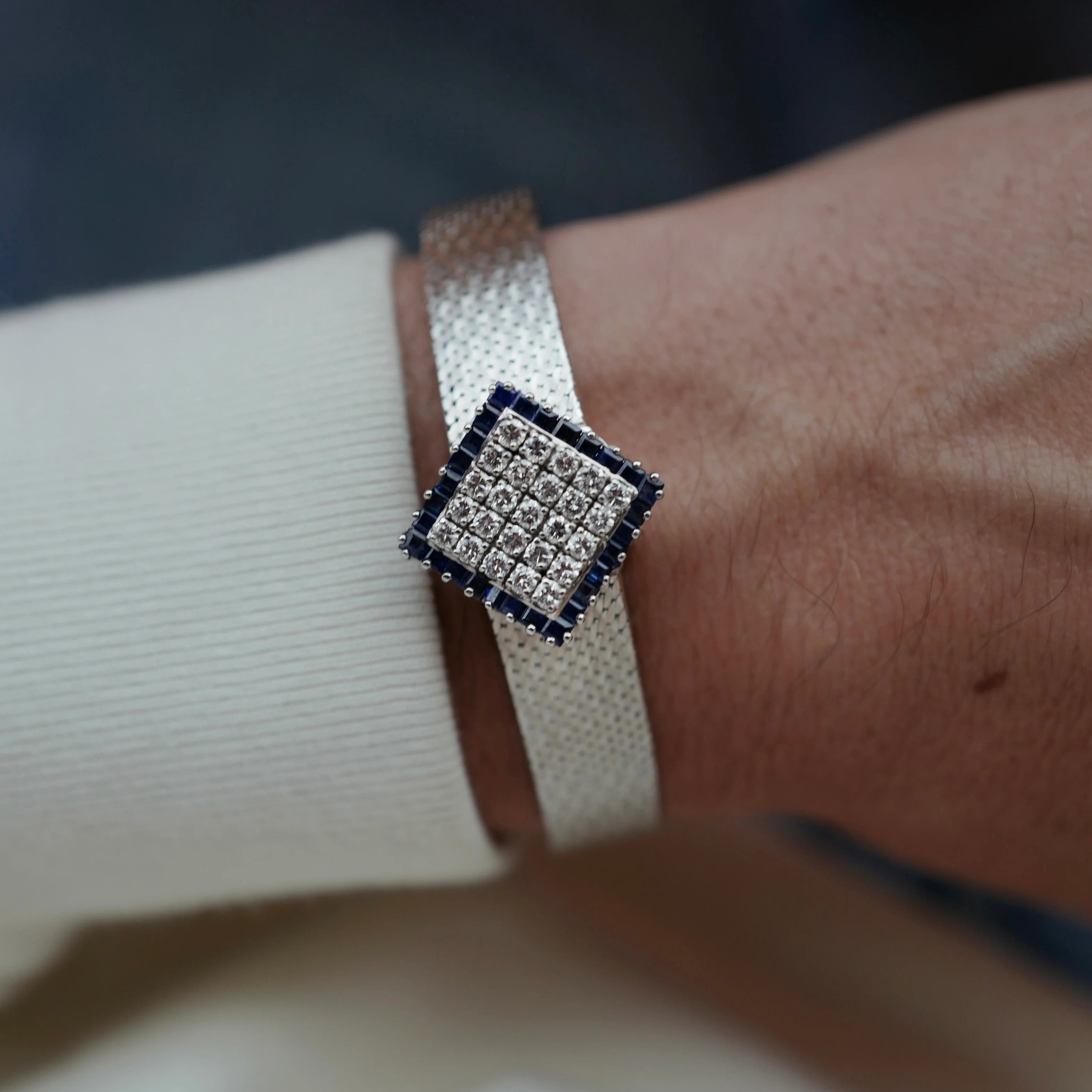 IWC White Gold Sapphire and Diamond Cover Watch - Image 3