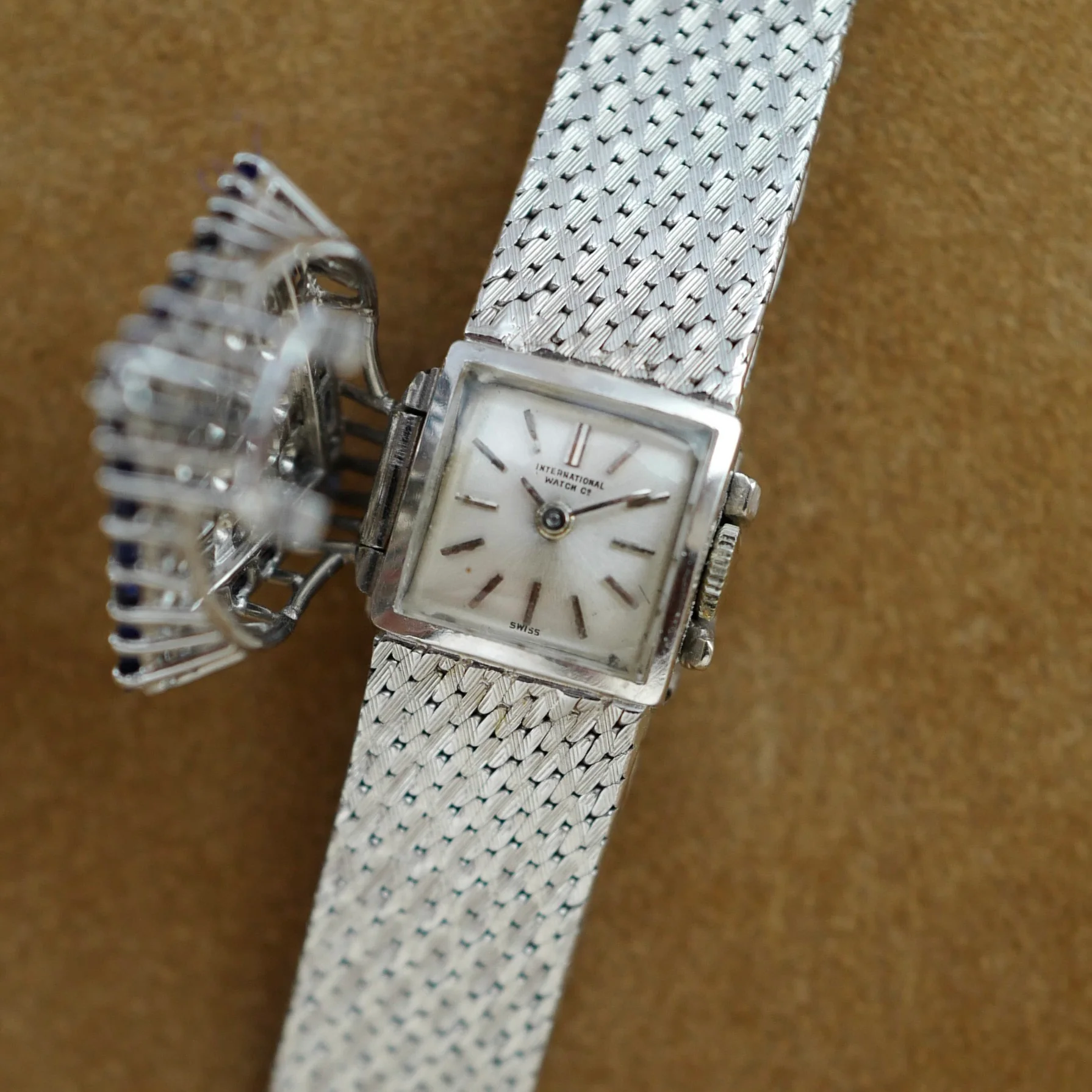 IWC White Gold Sapphire and Diamond Cover Watch - Image 5