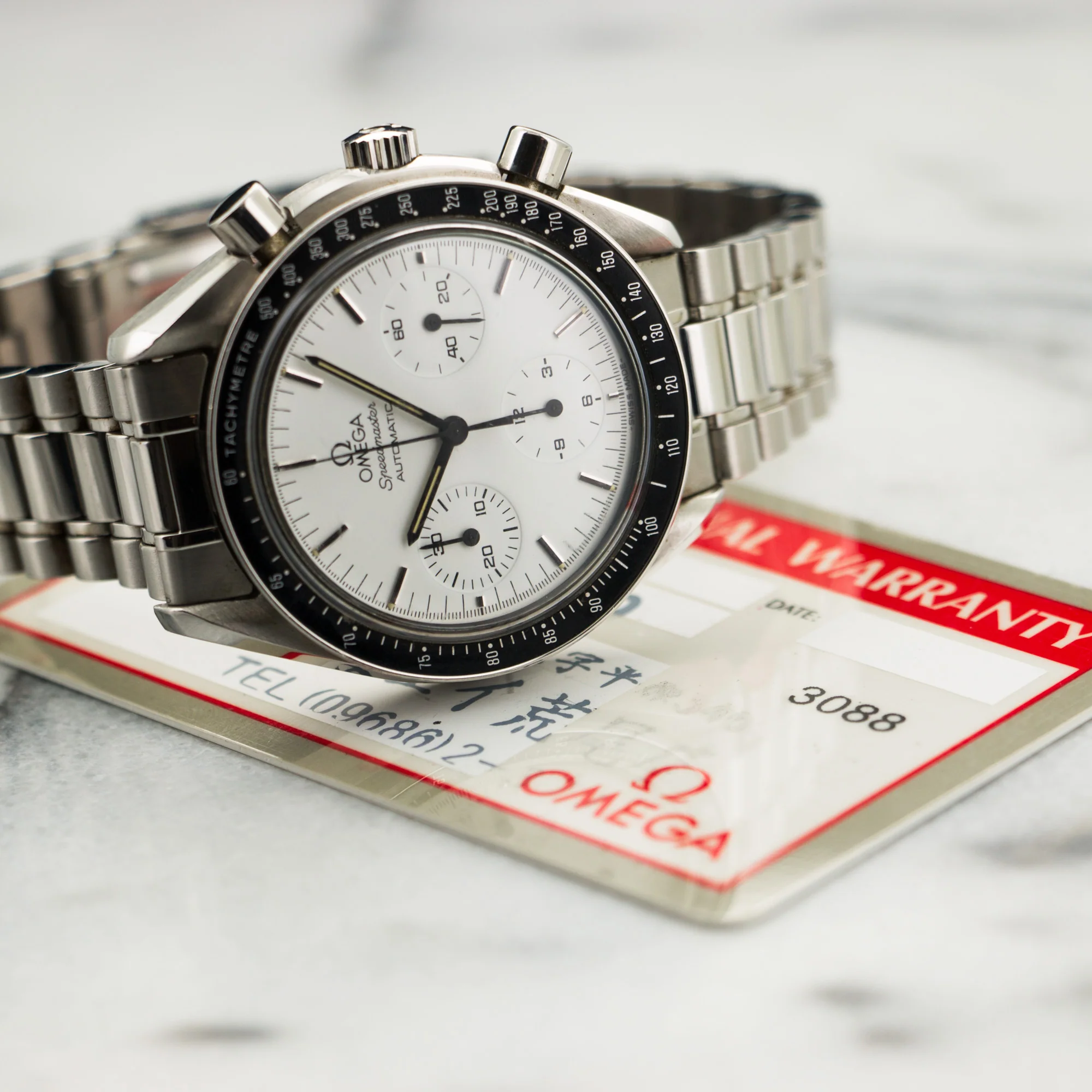 Omega Speedmaster White Dial Watch Ref. 3810.20 - Image 6