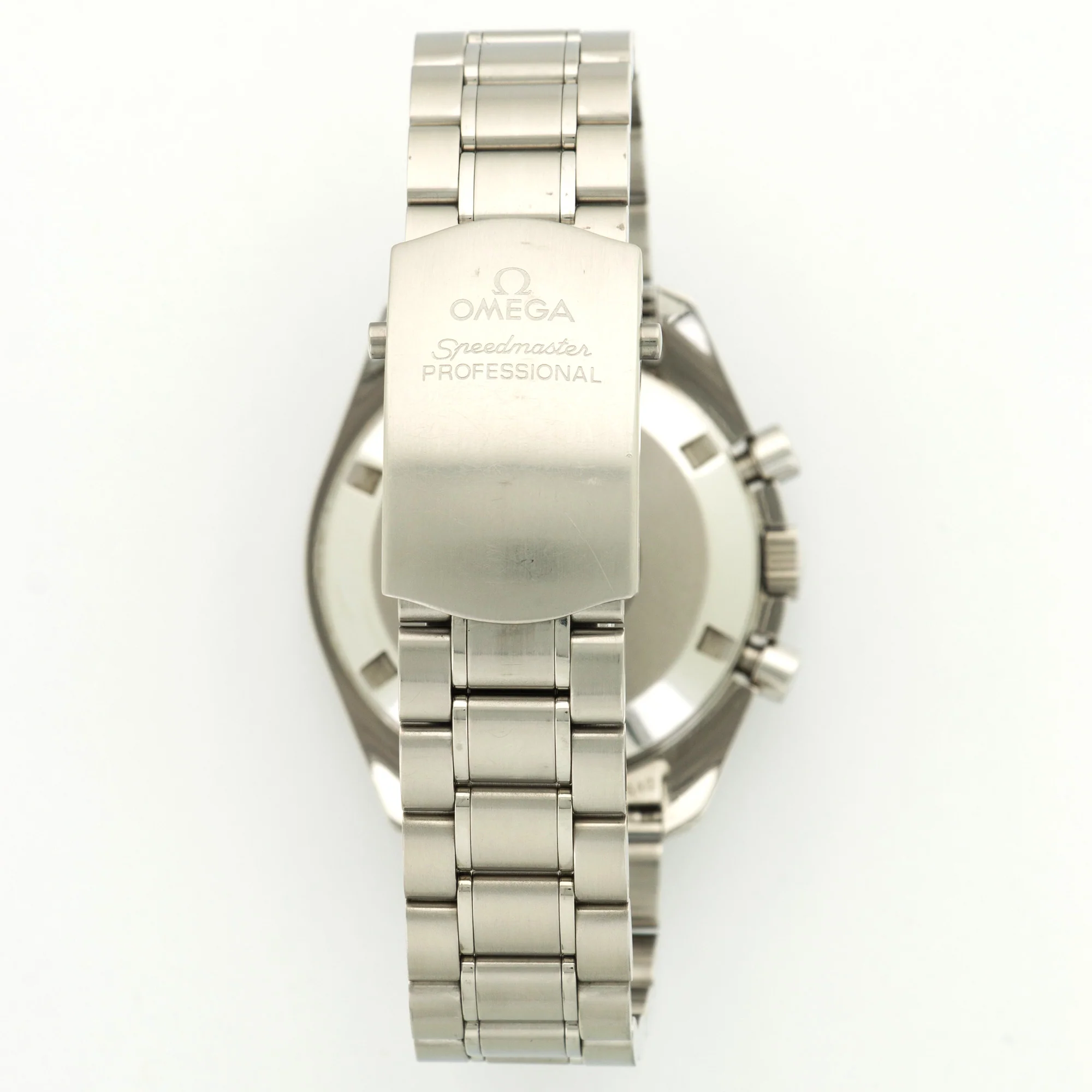 Omega Steel Speedmaster Broad Arrow Chronograph Watch - Image 4