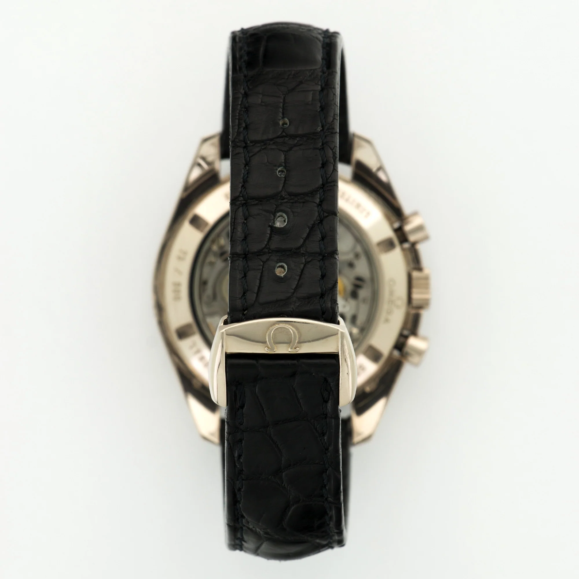 Omega White Gold Speedmaster Apollo XI Watch - Image 4