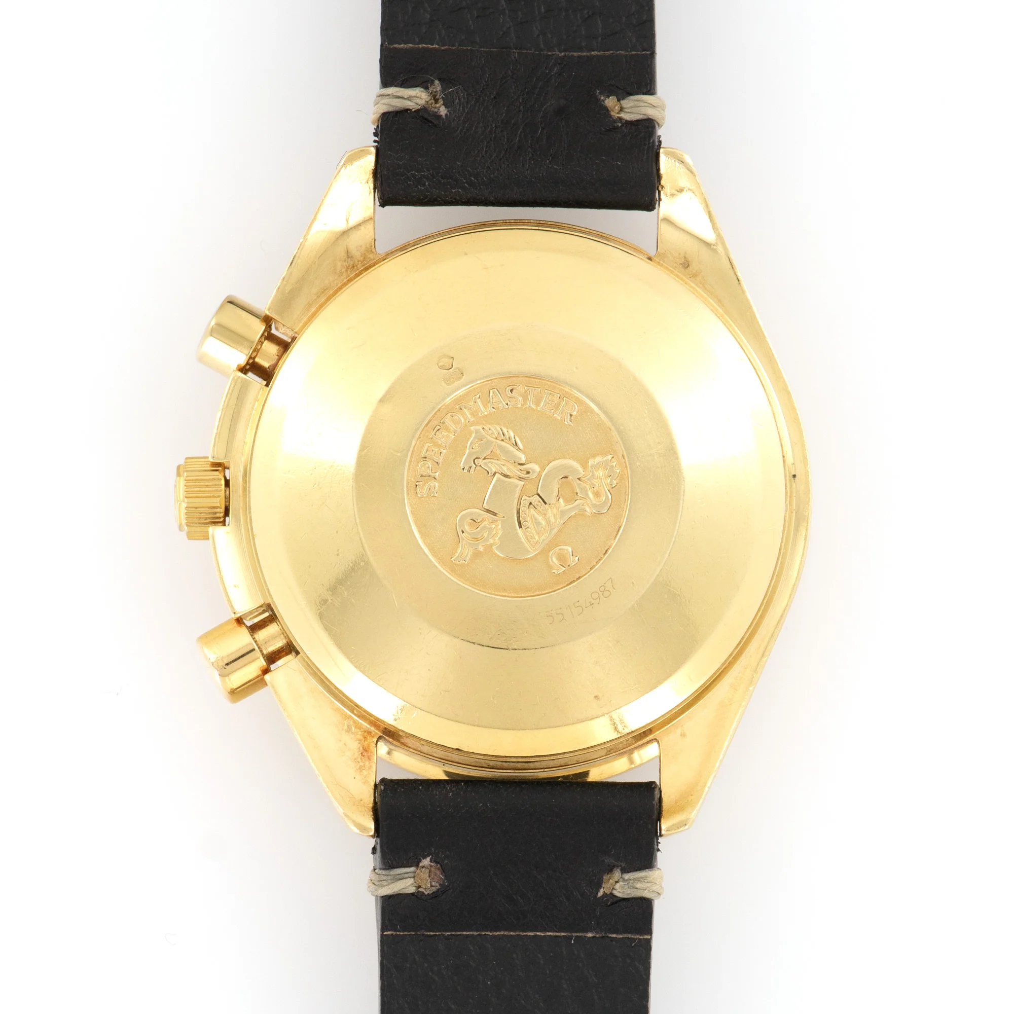 Omega Yellow Gold Speedmaster Chronograph Watch - Image 5
