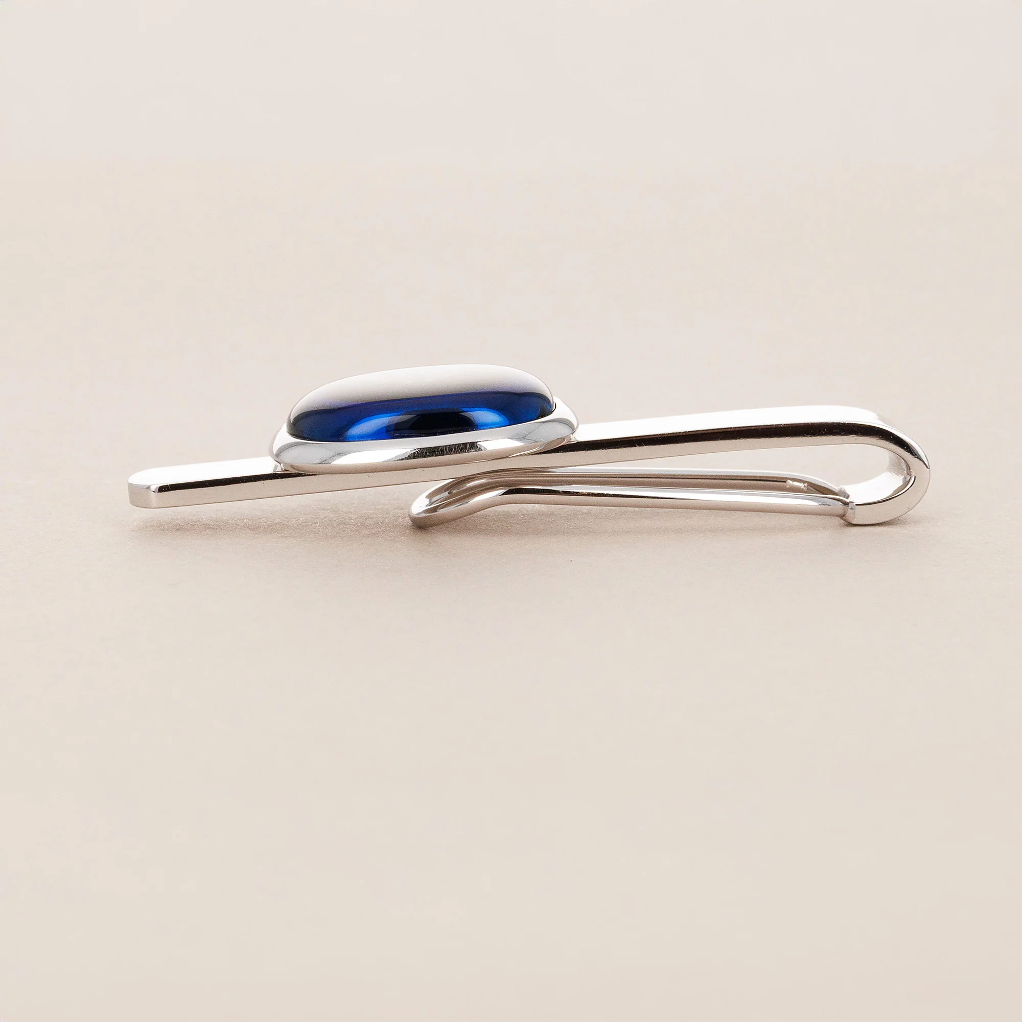 Patek Philippe Ellipse Blue Cufflinks and Tie Clip Set (Objet) - Image 5