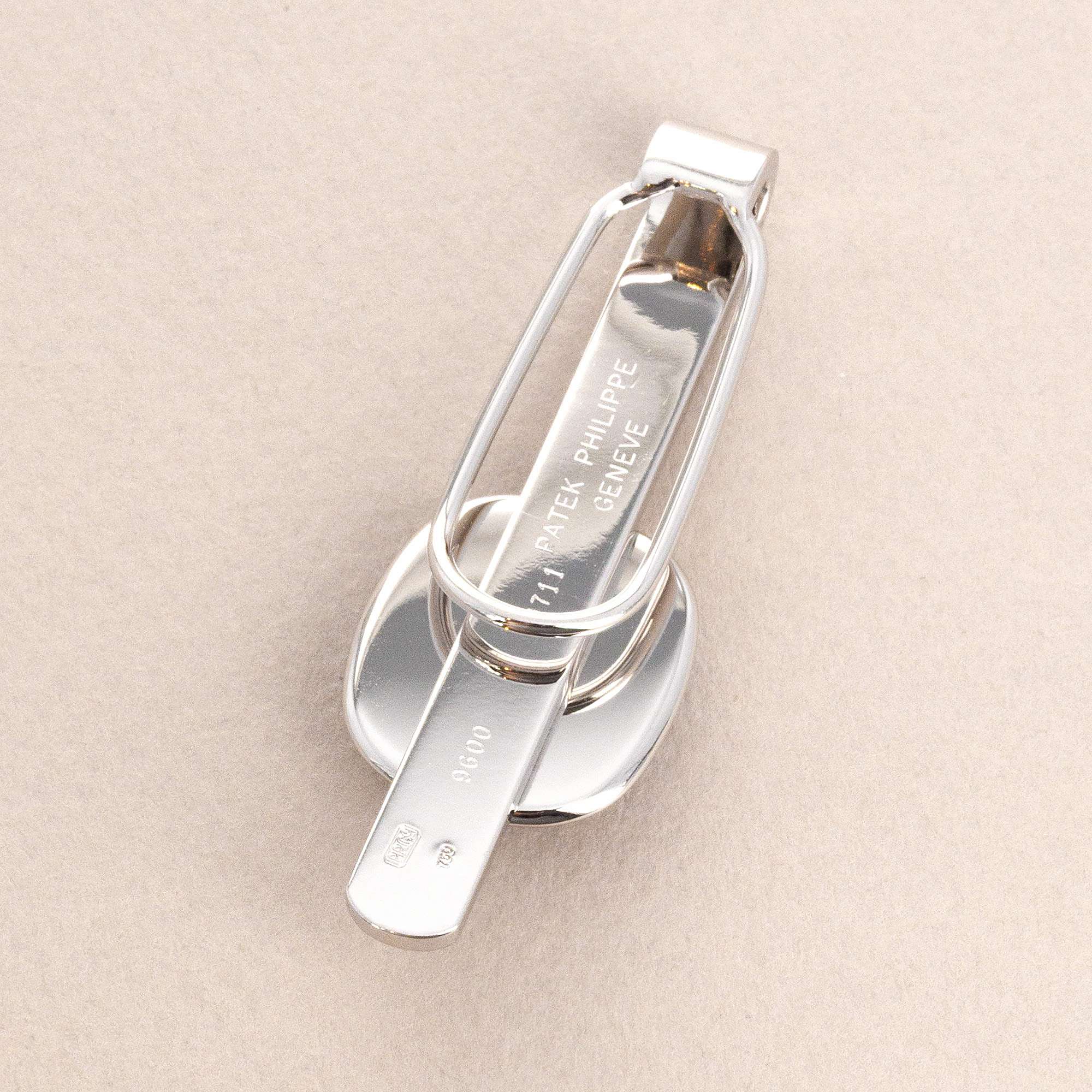 Patek Philippe Ellipse Blue Cufflinks and Tie Clip Set (Objet) - Image 6