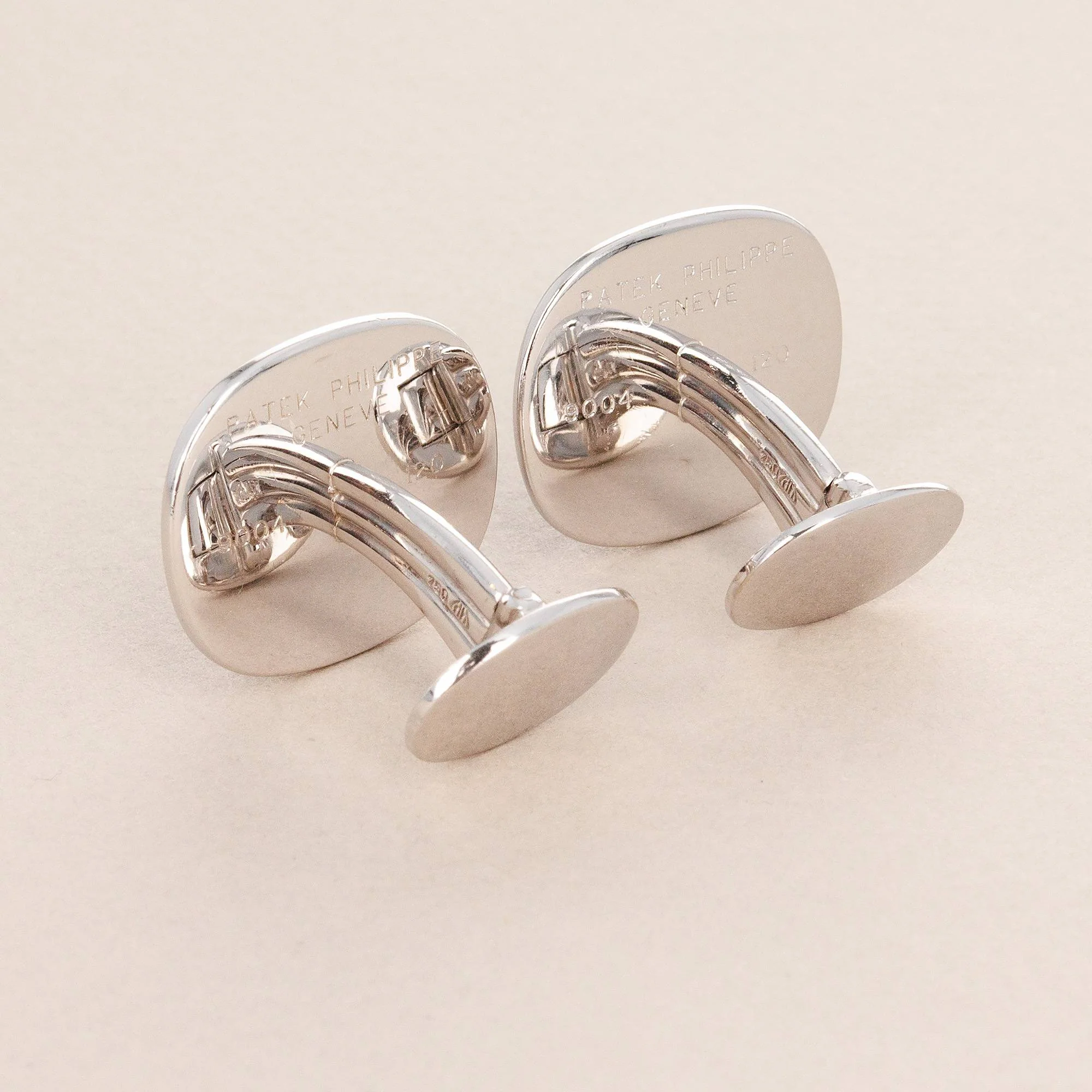 Patek Philippe Ellipse Blue Cufflinks and Tie Clip Set (Objet) - Image 7