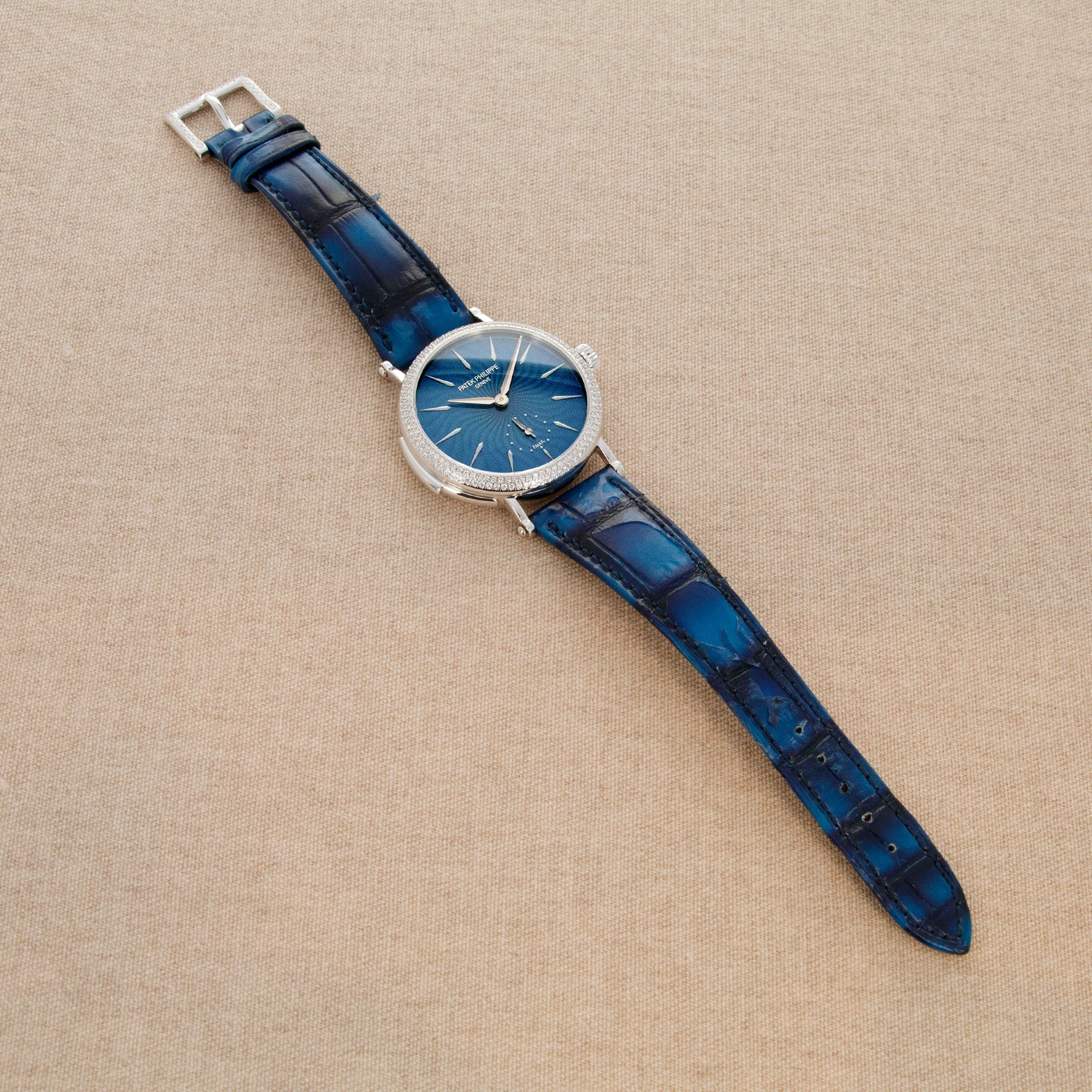 Patek Philippe Minute Repeater Enamel Diamond Watch Ref. 7040 - Image 4