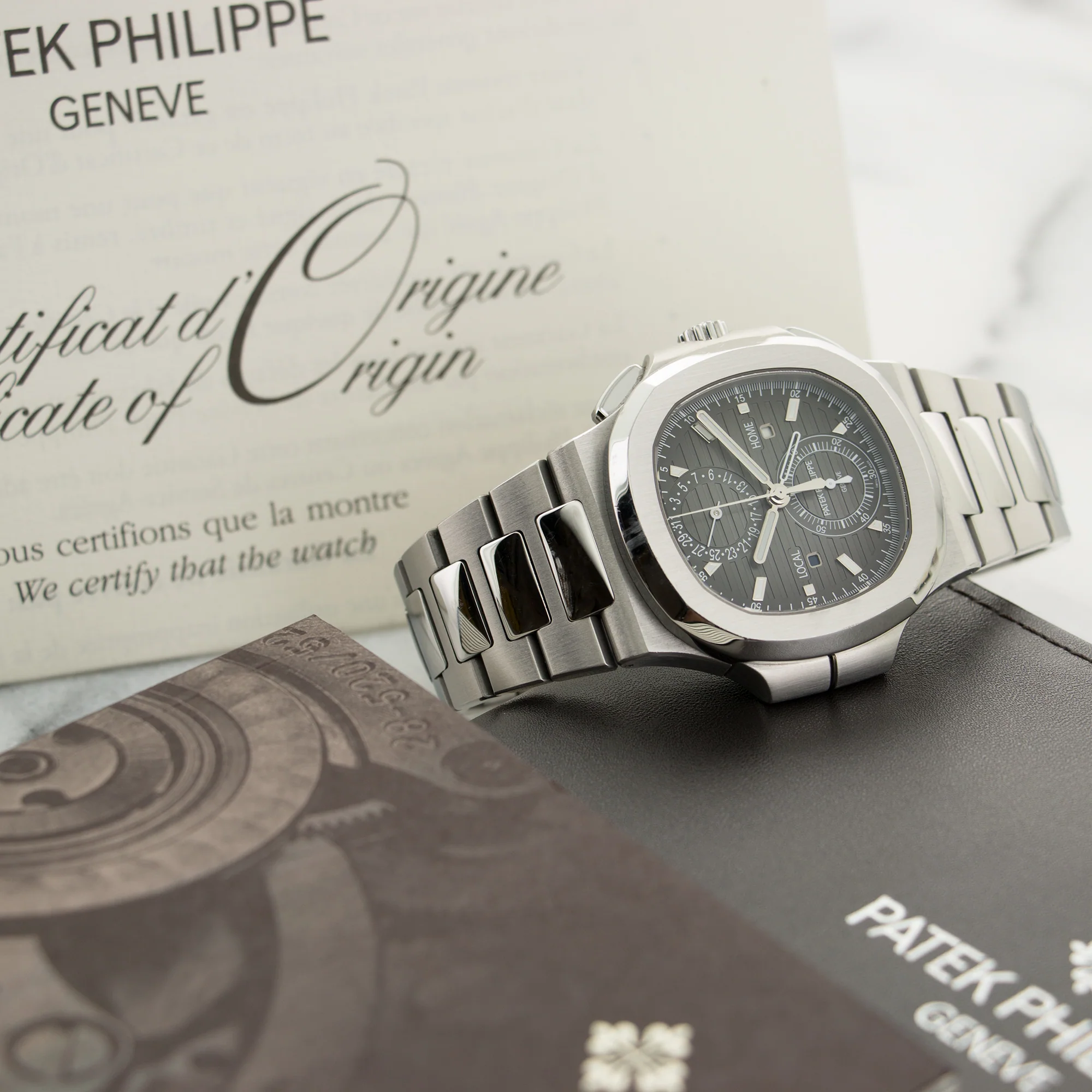 Patek Philippe Nautilus Travel Time Chronograph Watch Ref. 5990 - Image 5