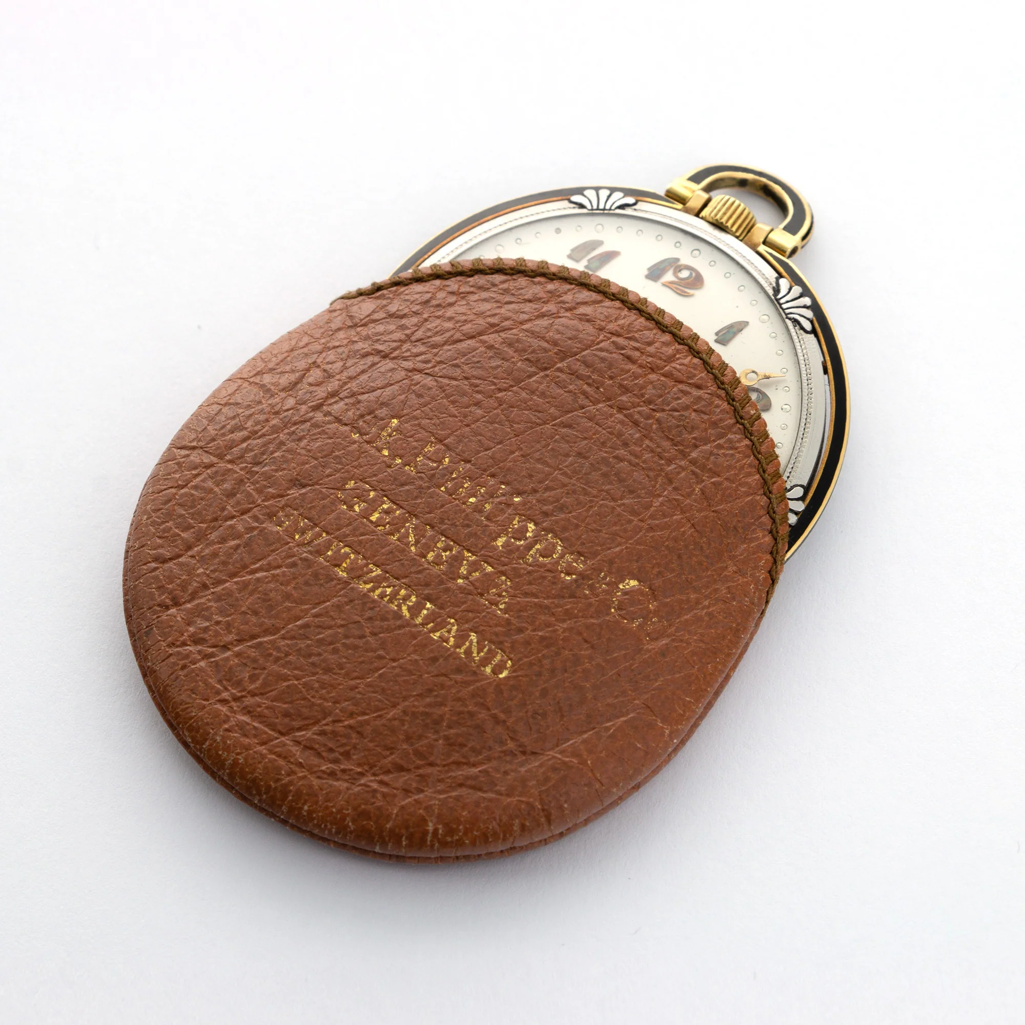 Patek Philippe Platinum and Gold Pocket Watch with Original Box and Papers - Image 5