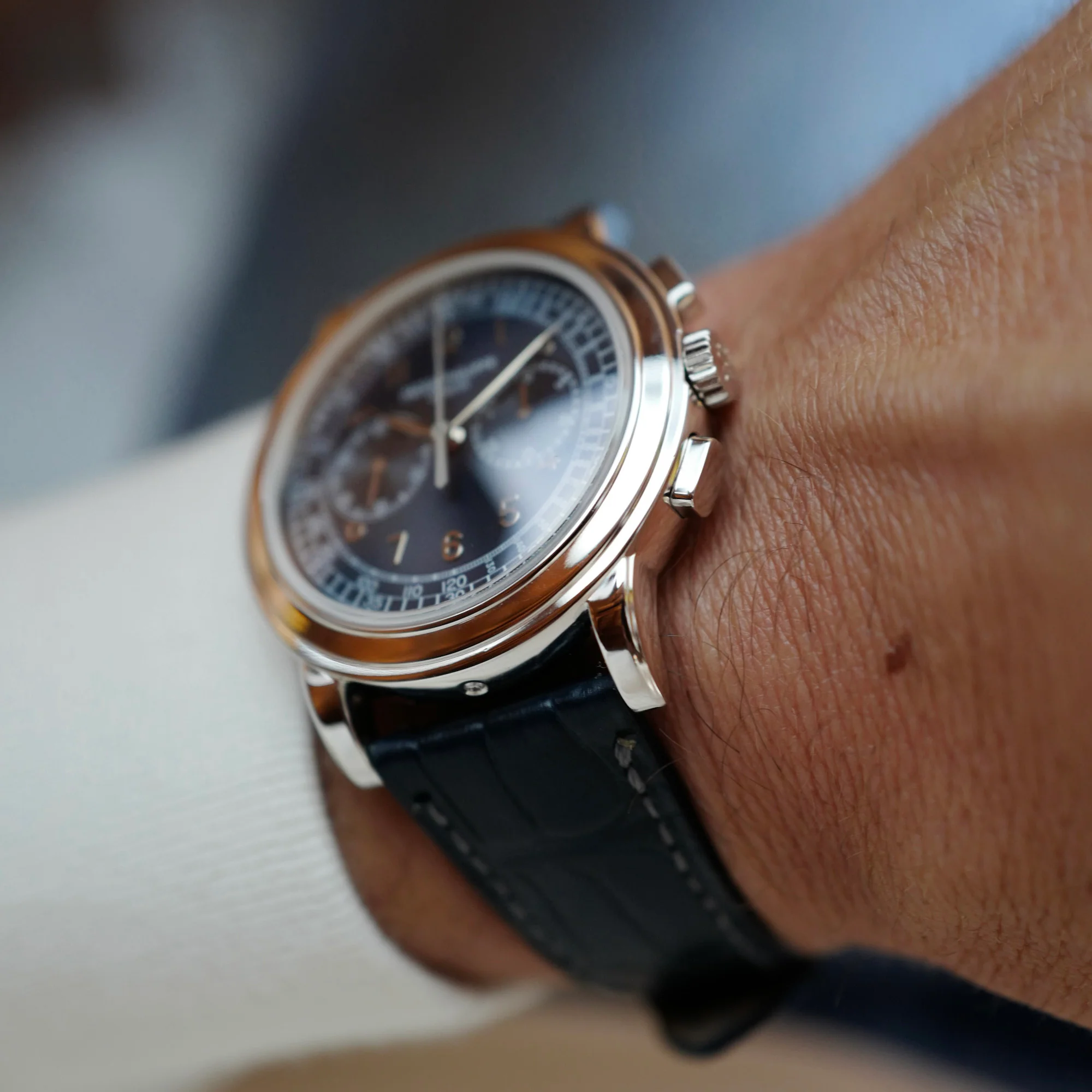 Patek Philippe Platinum Chronograph Watch Ref. 5070P - Image 6