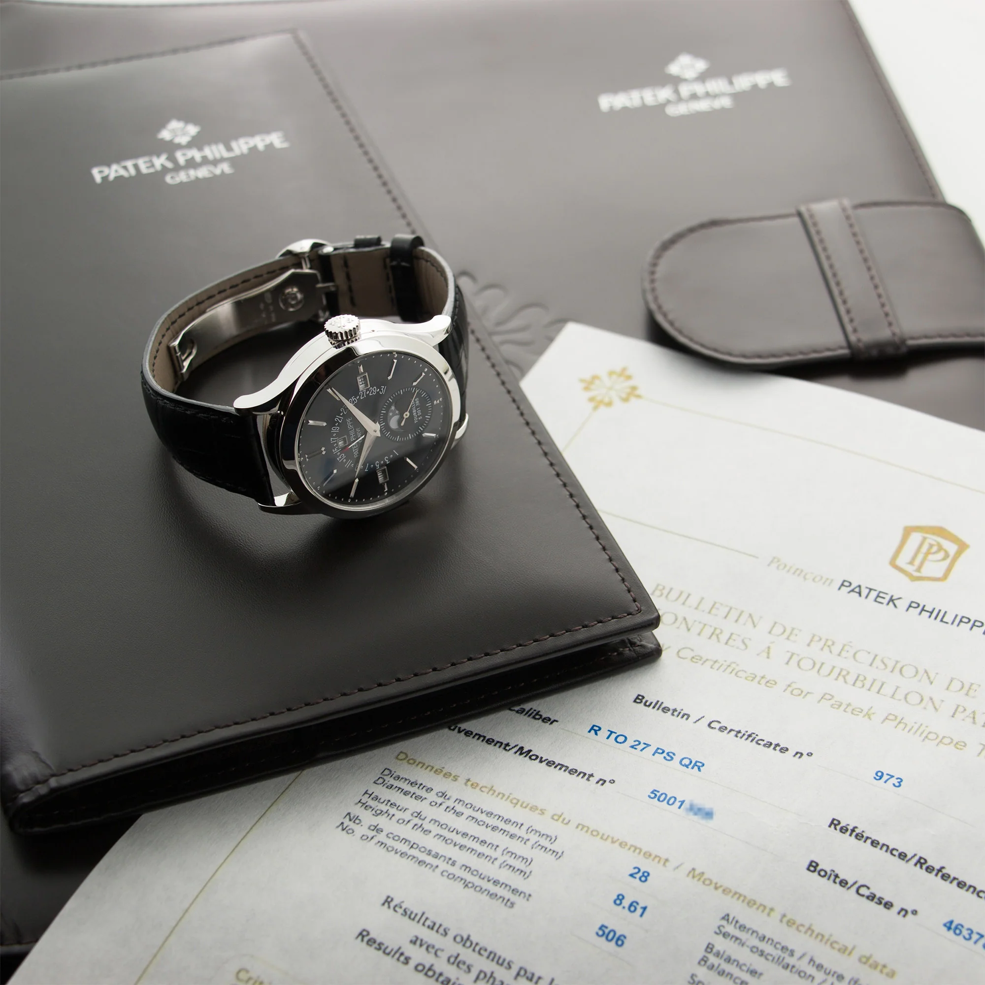 Patek Philippe Platinum Minute Repeater Perpetual Calendar Watch Ref. 5216 - Image 6