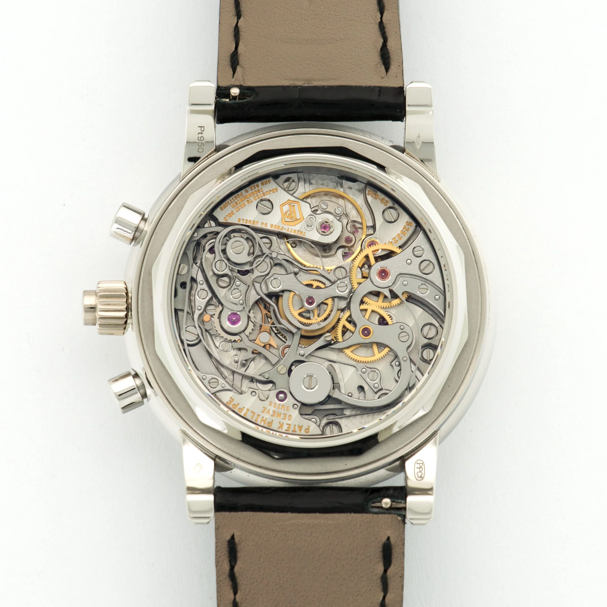 Patek Philippe Platinum Perpetual Split Seconds Chrono Watch Ref. 5204 - Image 4
