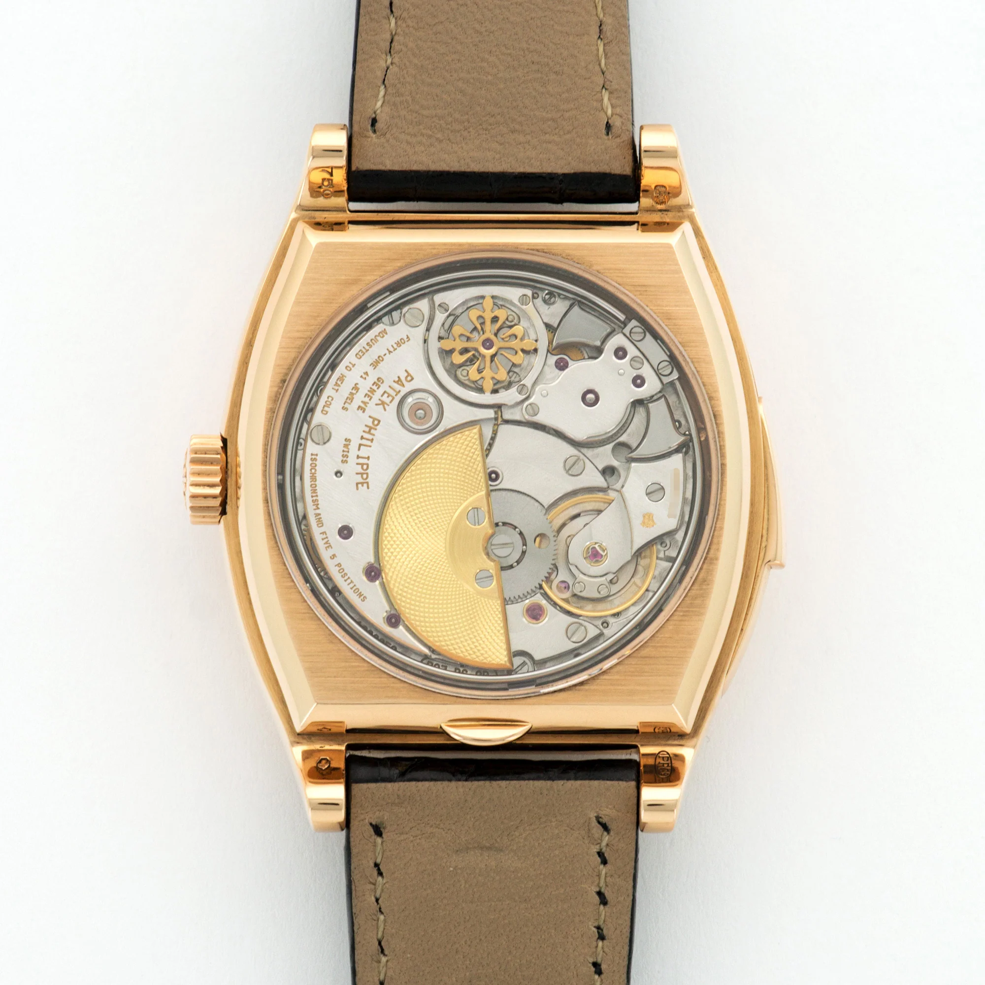 Patek Philippe Rose Gold Perpetual Calendar Minute Repeater Watch Ref. 5013 - Image 4