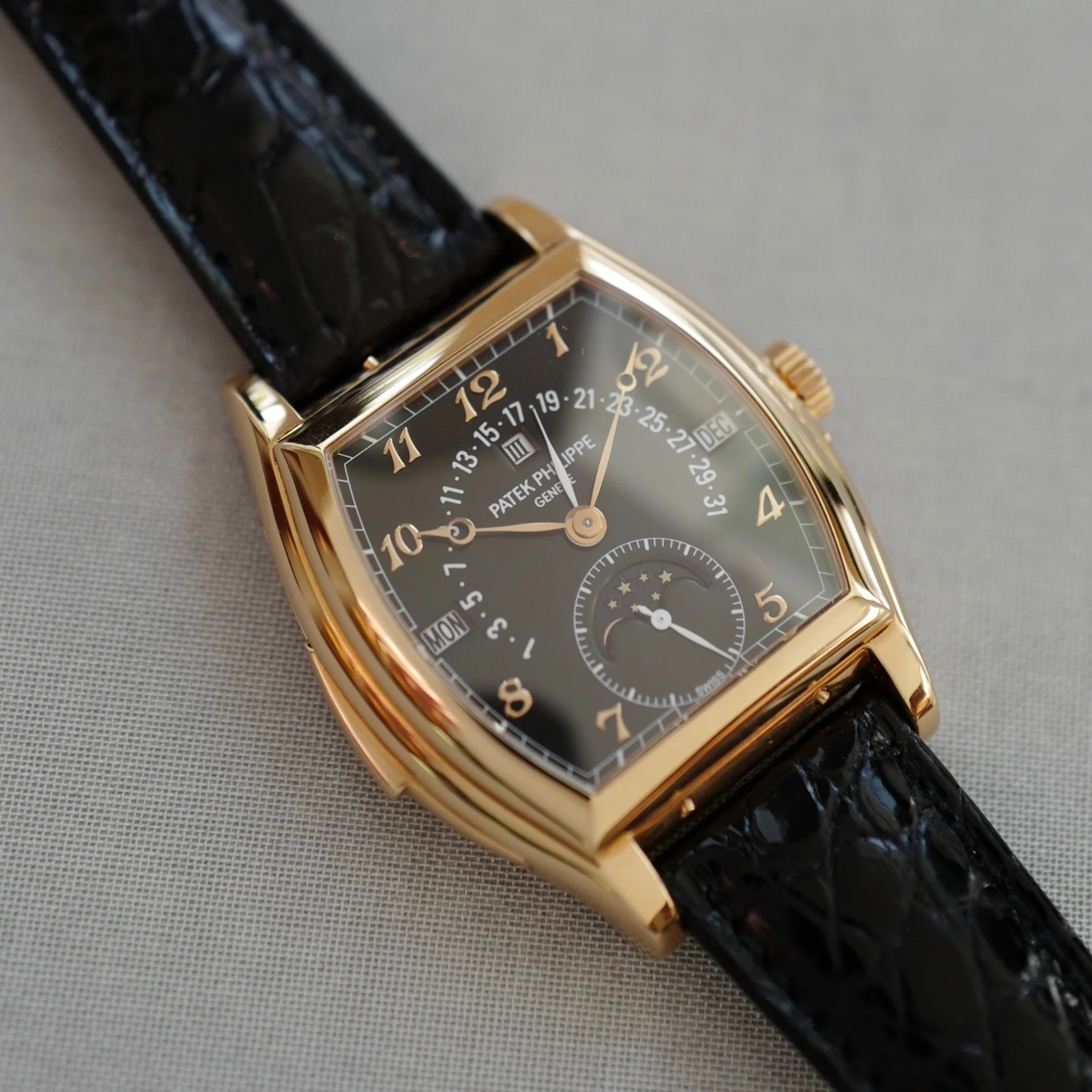 Patek Philippe Rose Gold Perpetual Calendar Minute Repeater Watch Ref. 5013 - Image 7