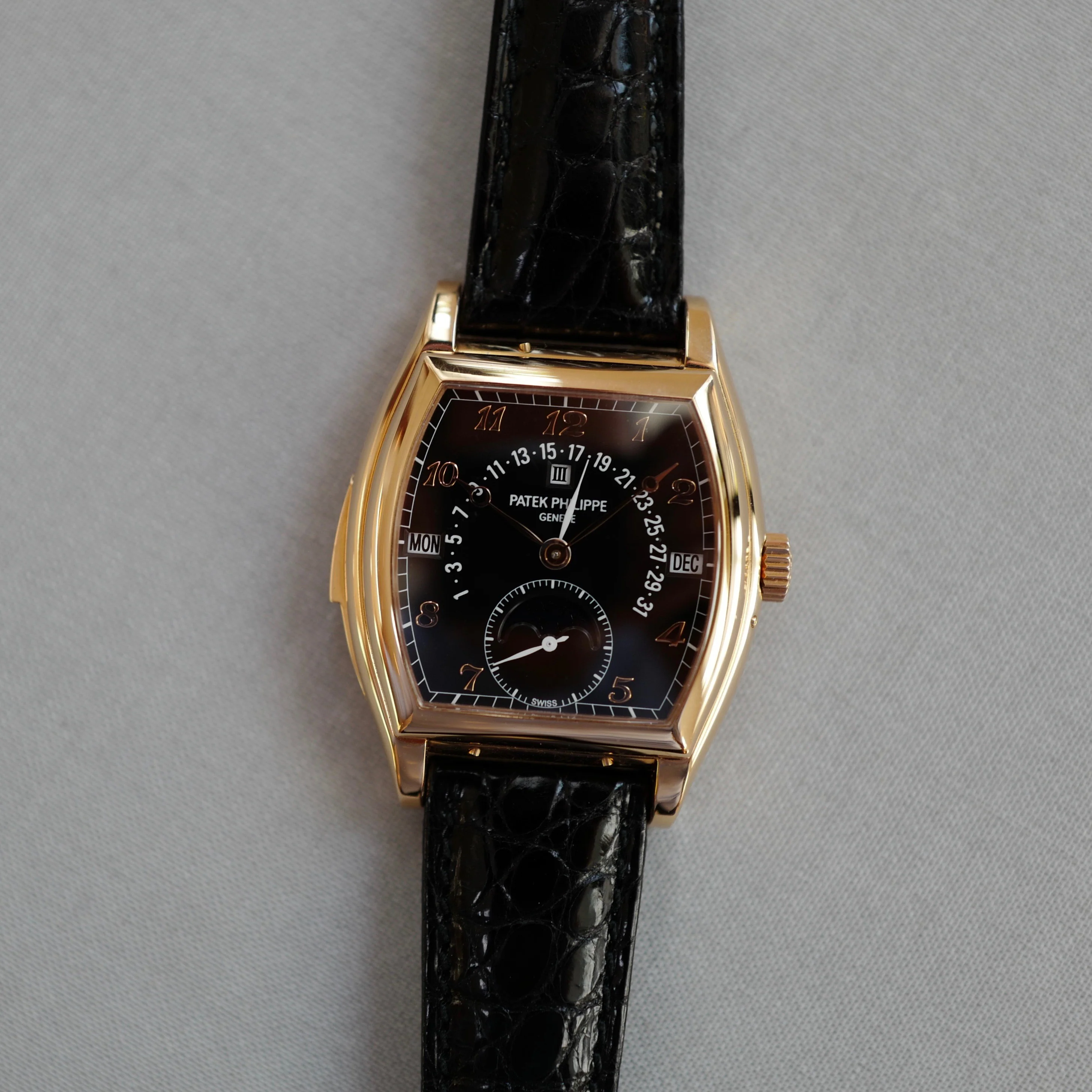 Patek Philippe Rose Gold Perpetual Calendar Minute Repeater Watch Ref. 5013 - Image 9