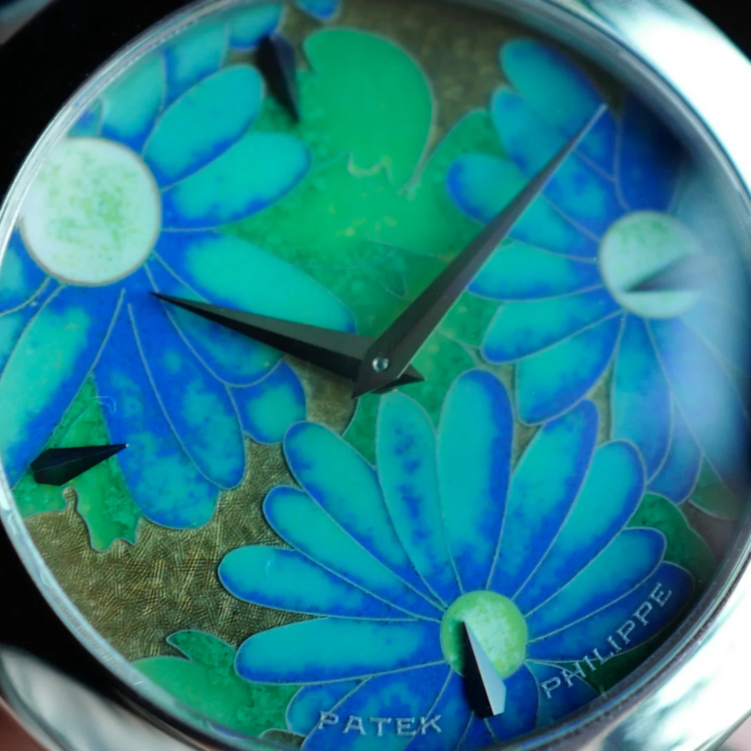 Patek Philippe White Gold Flower Handcraft Ref. 5075 - Image 5