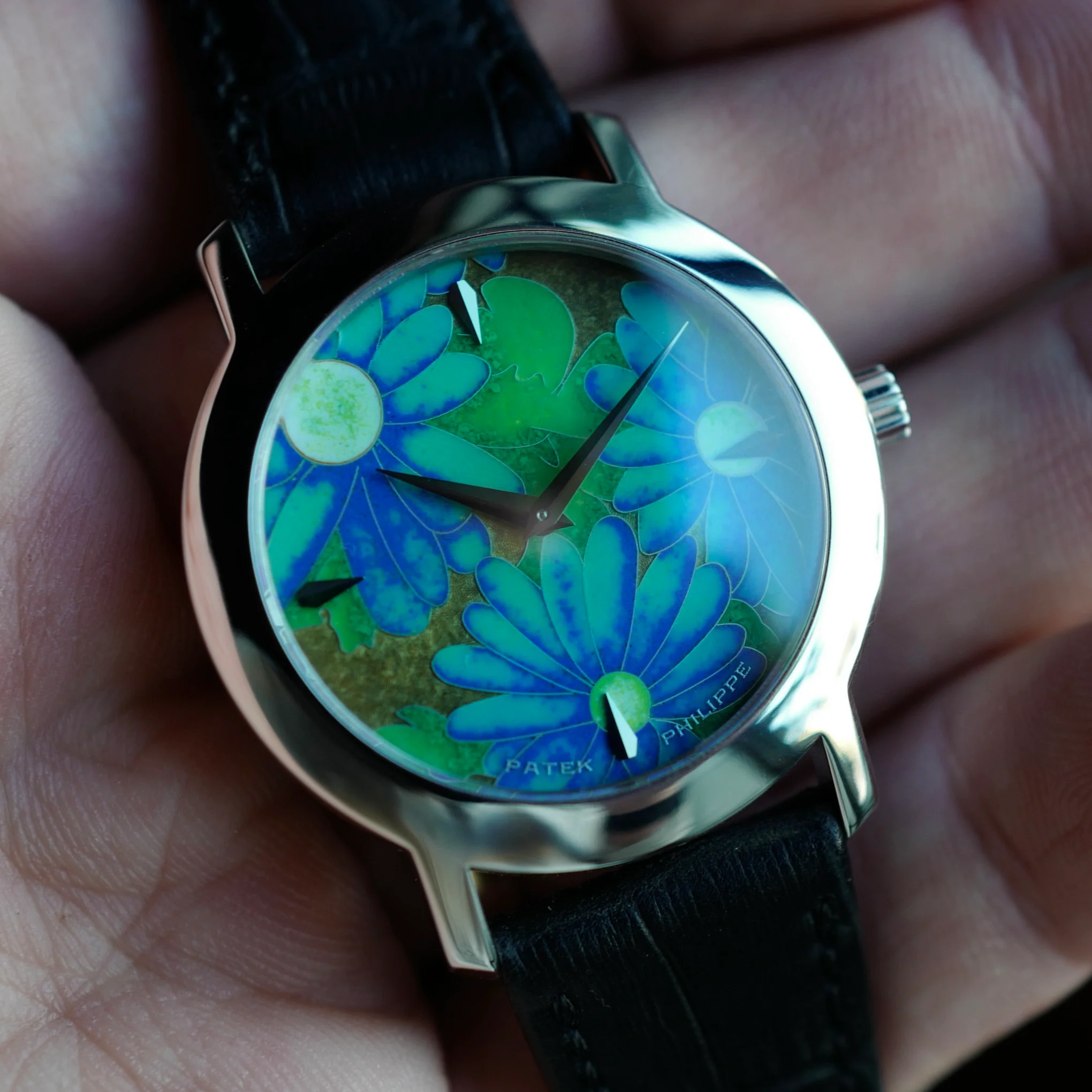 Patek Philippe White Gold Flower Handcraft Ref. 5075 - Image 6