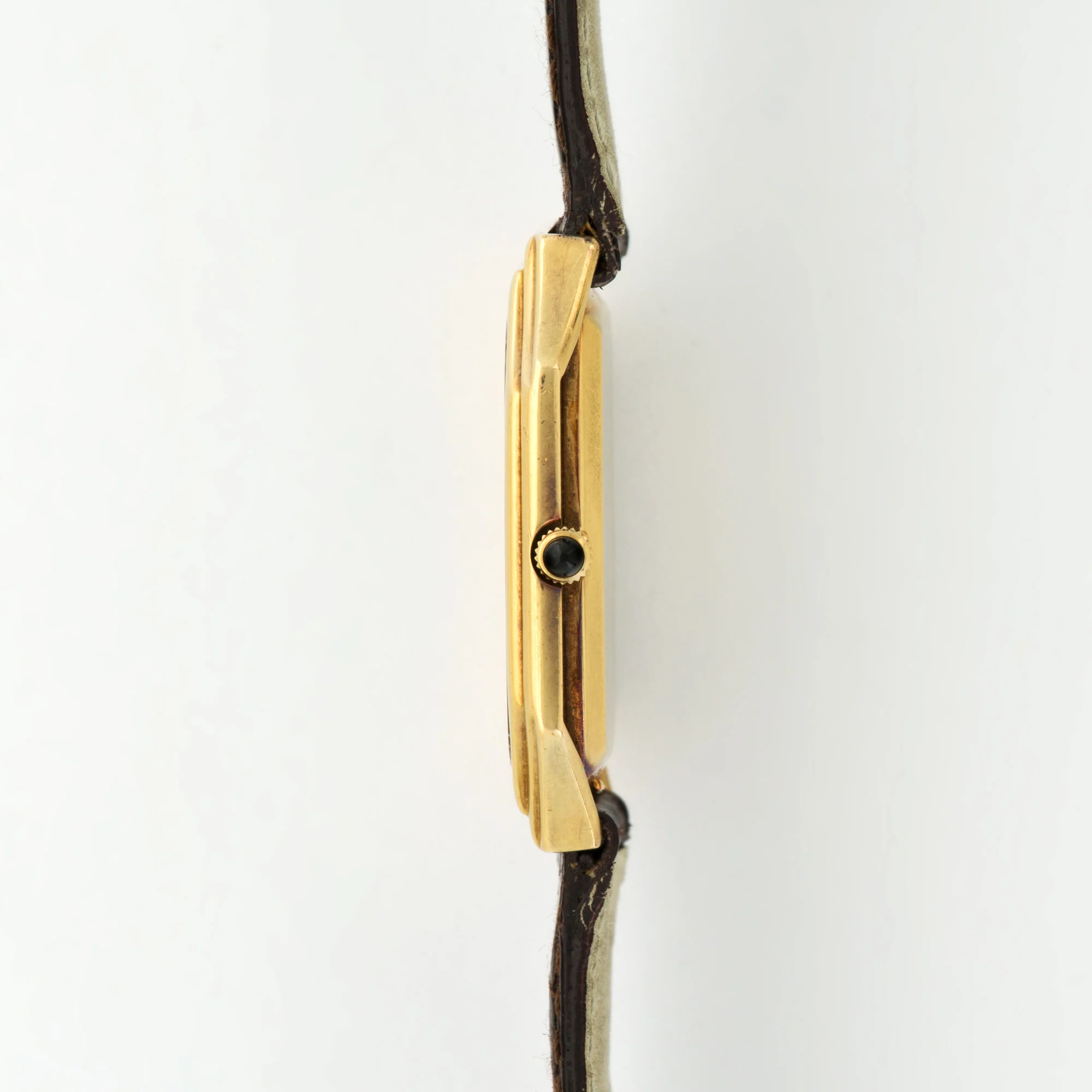 Patek Philippe Yellow Gold Onyx Dial Strap Watch Ref. 3729 - Image 3