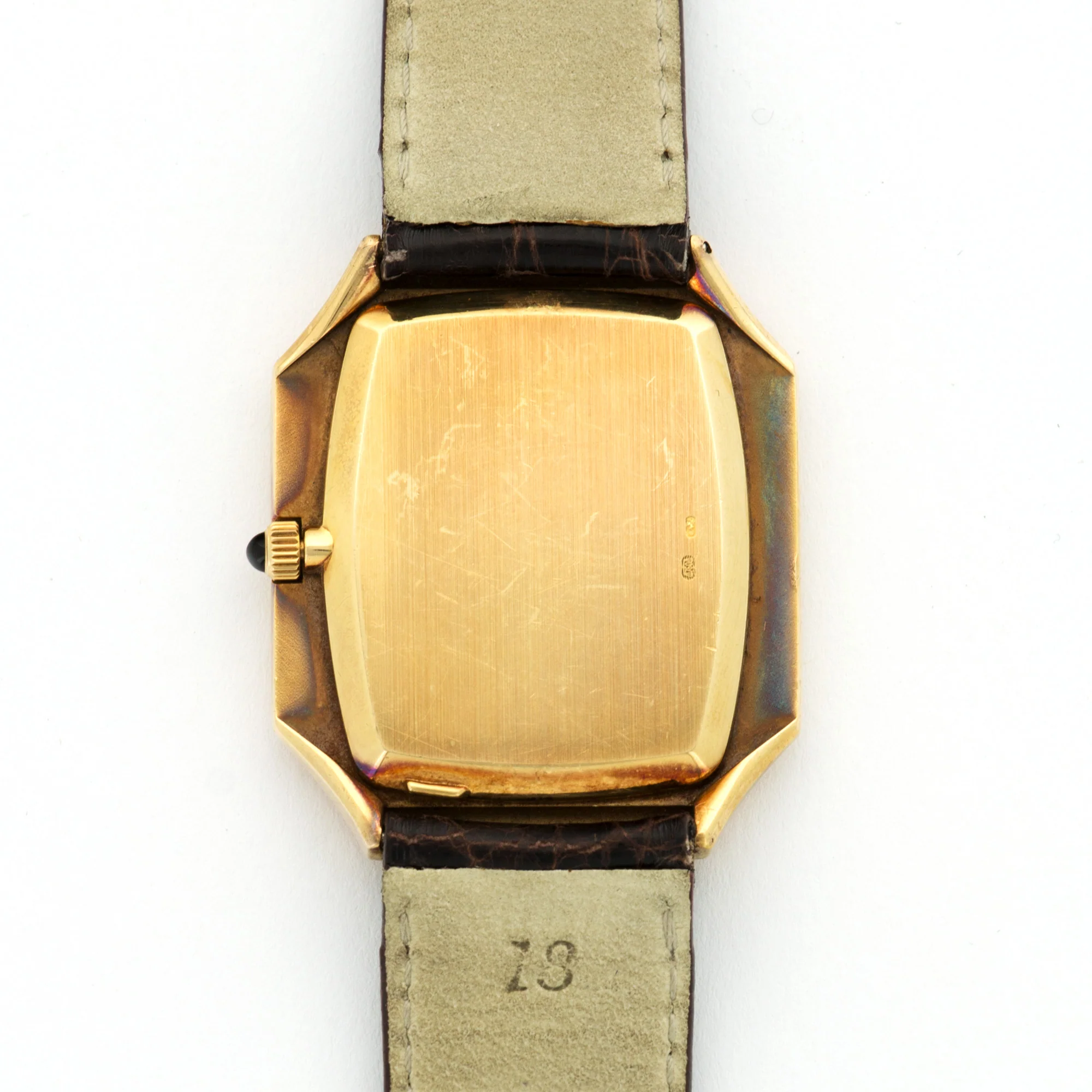 Patek Philippe Yellow Gold Onyx Dial Strap Watch Ref. 3729 - Image 4
