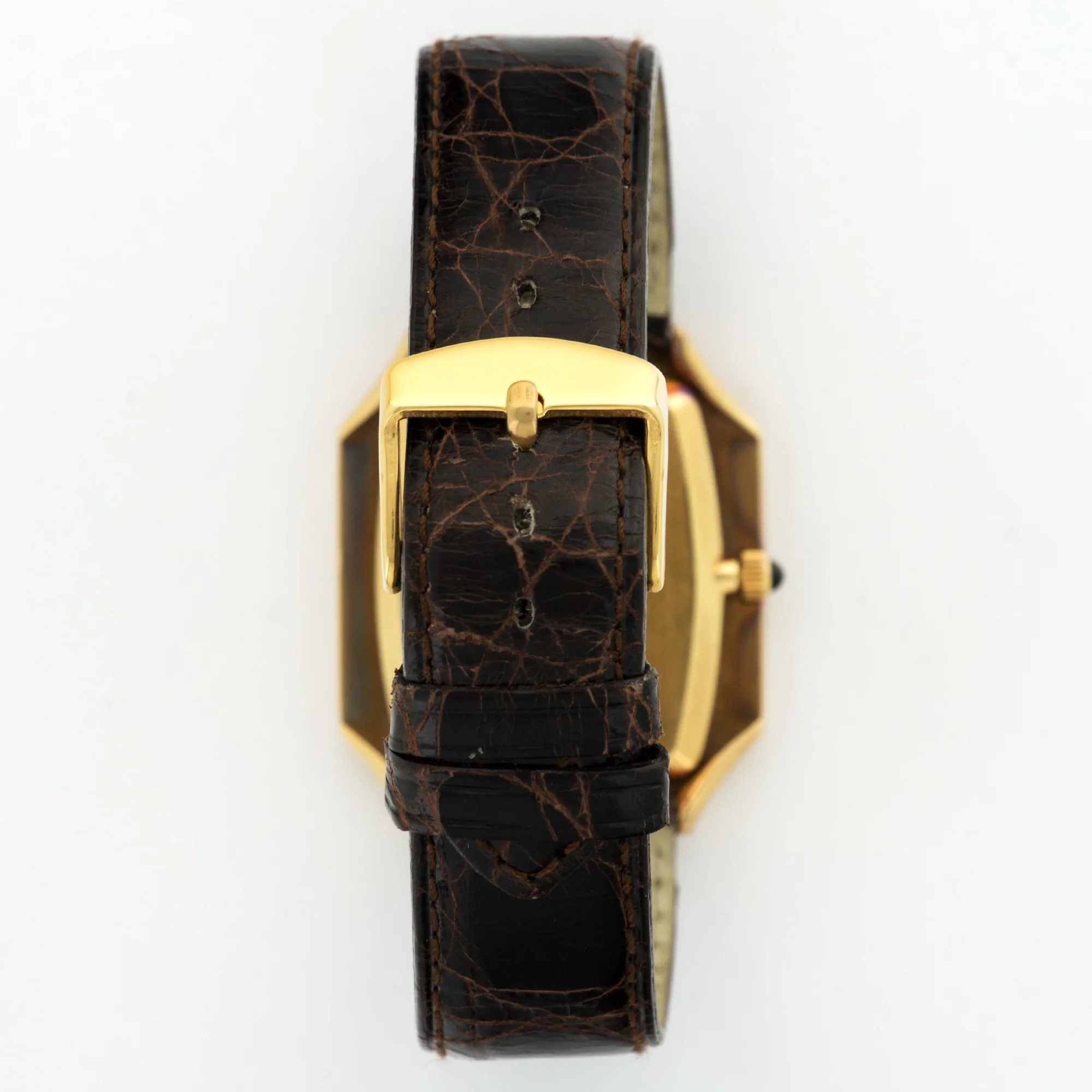 Patek Philippe Yellow Gold Onyx Dial Strap Watch Ref. 3729 - Image 5