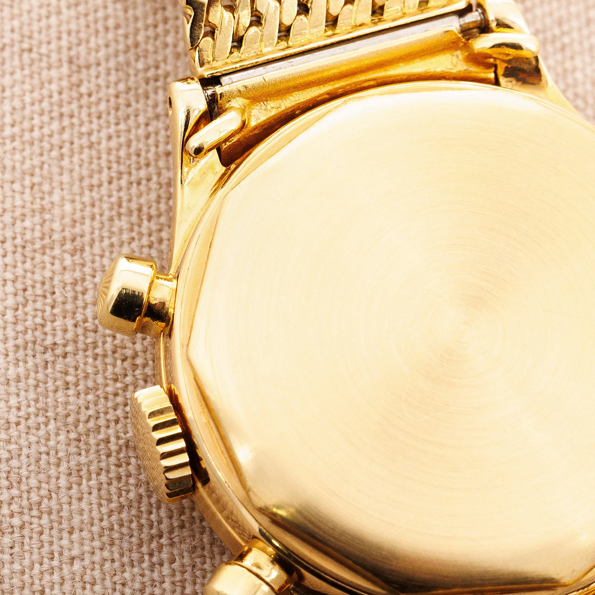 Patek Philippe Yellow Gold Tasti Tondi Chronograph Watch Ref. 1463 on Gay Freres Bracelet - Image 7