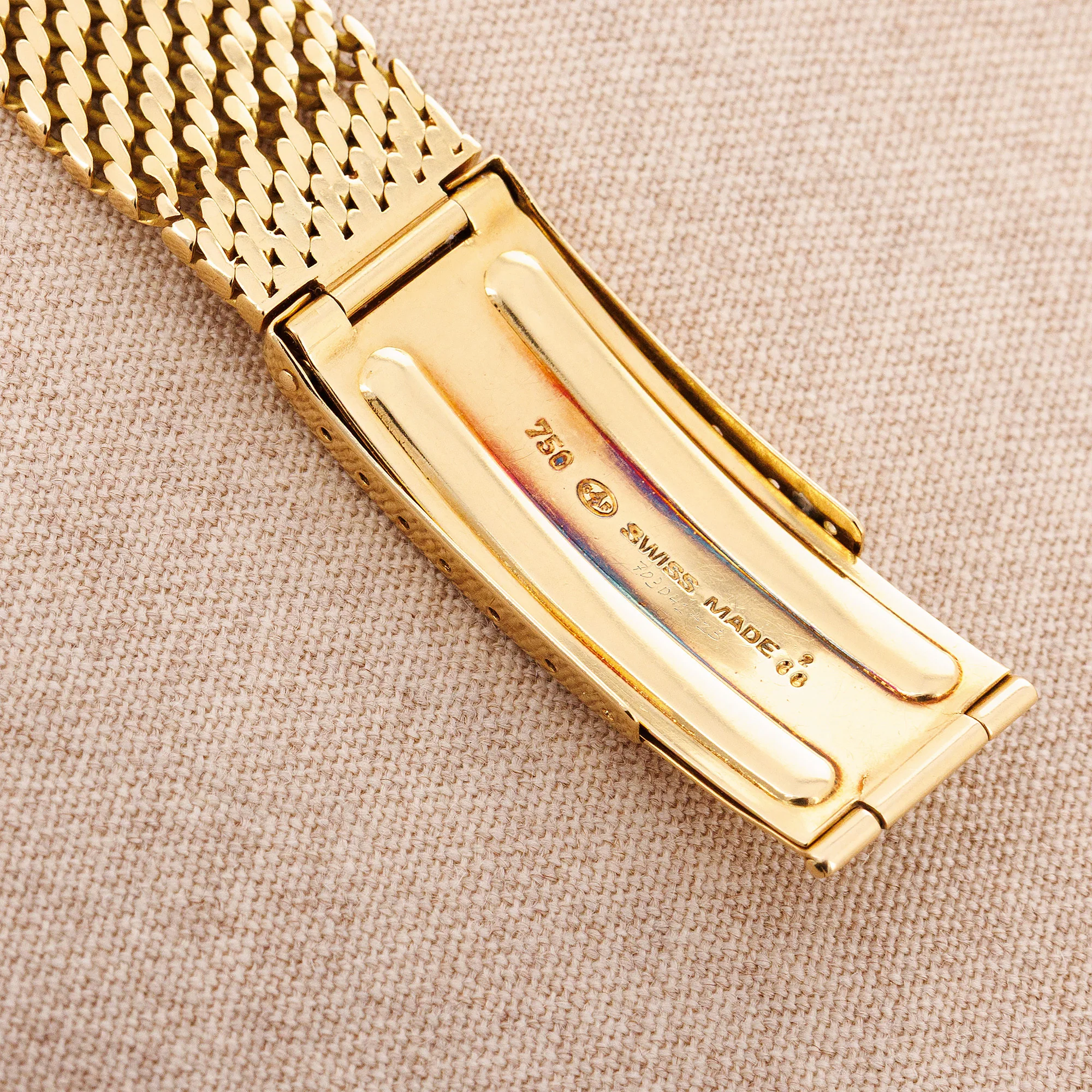 Patek Philippe Yellow Gold Tasti Tondi Chronograph Watch Ref. 1463 on Gay Freres Bracelet - Image 9