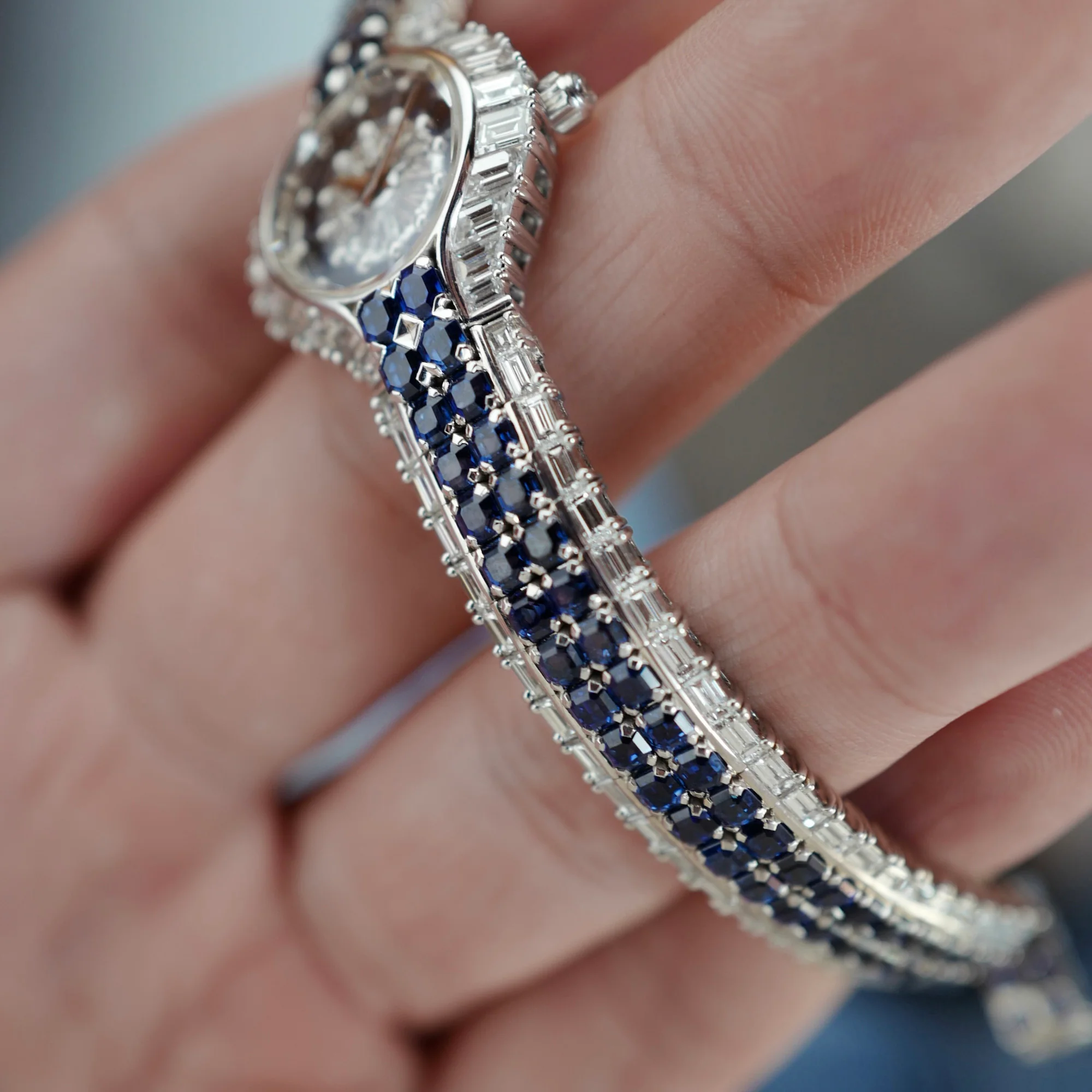 Piaget White Gold Diamond & Sapphire Watch Ref. 40030 - Image 6