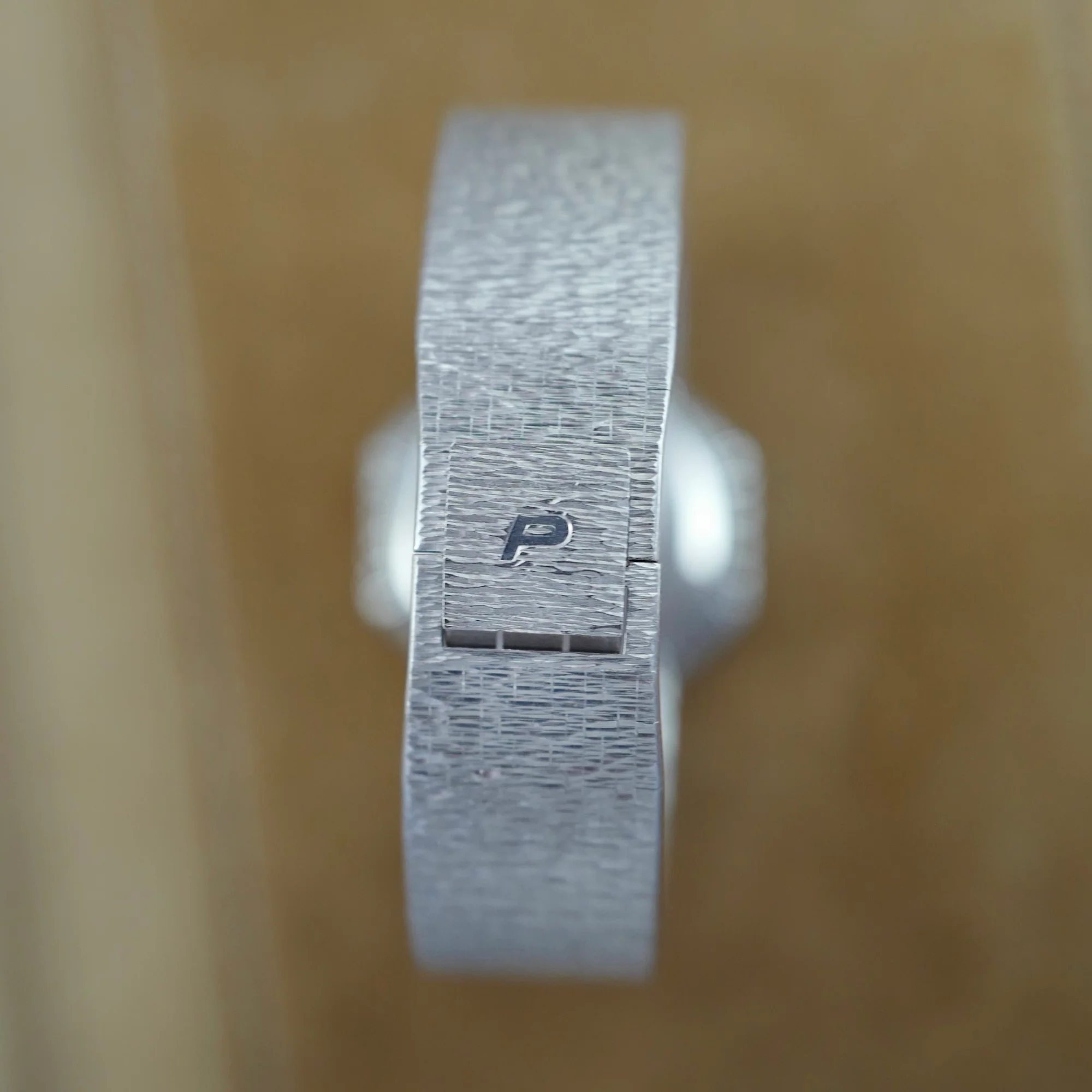 Piaget White Gold Large Diagonal Baguette Bezel Watch with Onyx Dial 7334A6 - Image 5