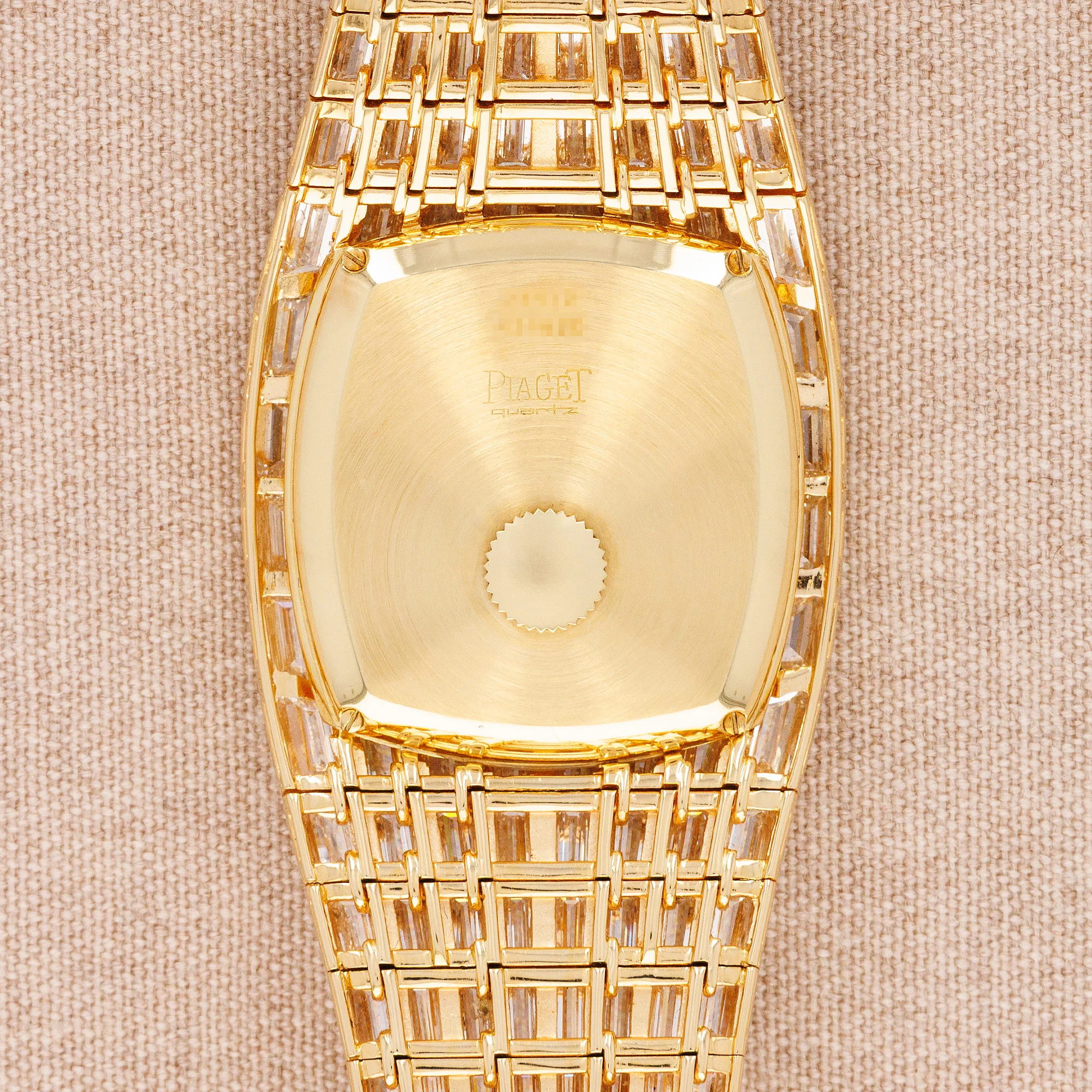 Piaget Yellow Gold Baguette Diamond Onyx Galaxy Watch Ref. 74912 - Image 3