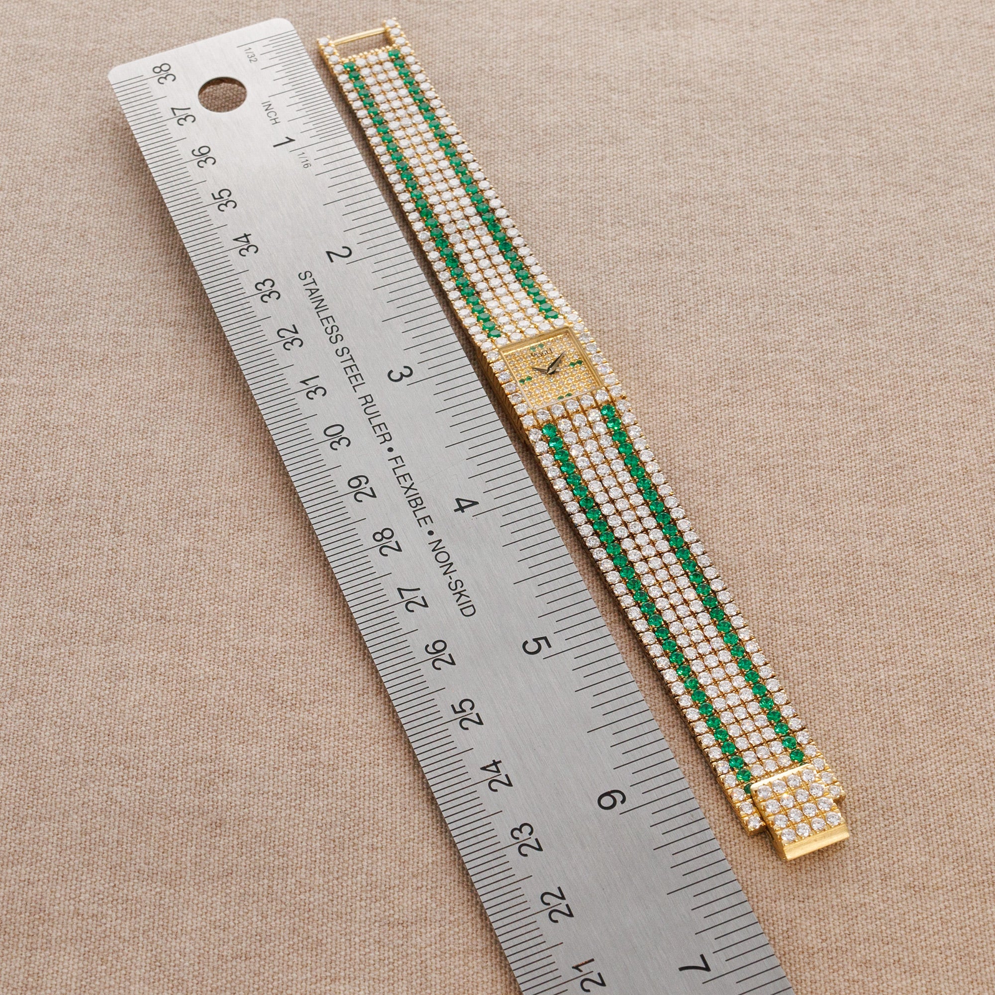 Piaget Yellow Gold, Diamond and Emerald Watch Ref. 15301 - Image 4