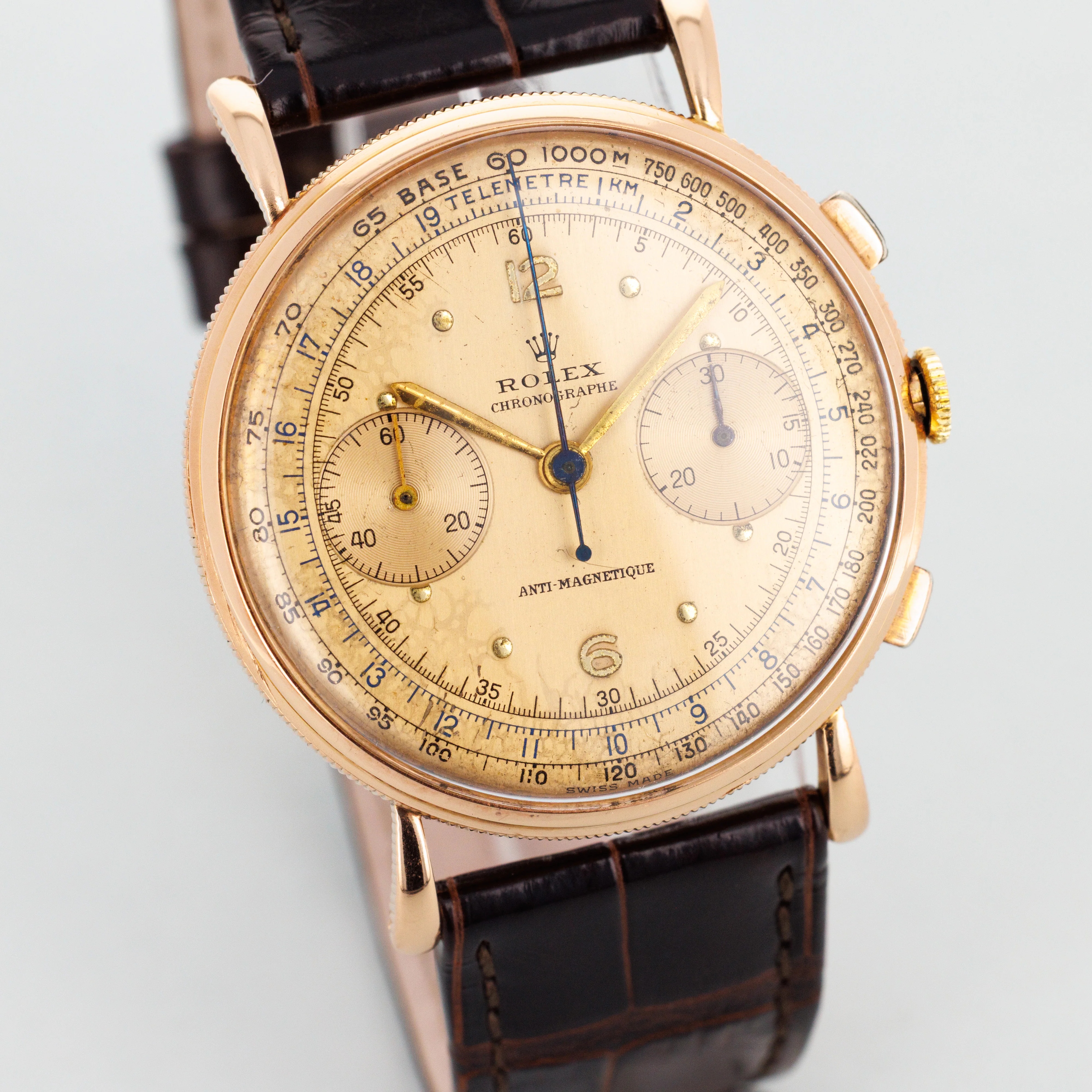 Rolex Pink Gold Chronograph Watch Ref. 4062 - Image 3