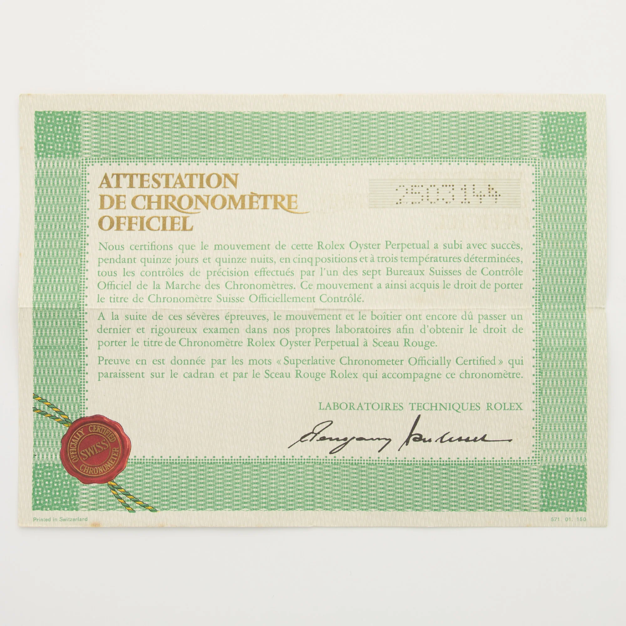 Rolex Stainless Steel Date Watch Ref. 1500 - Image 6