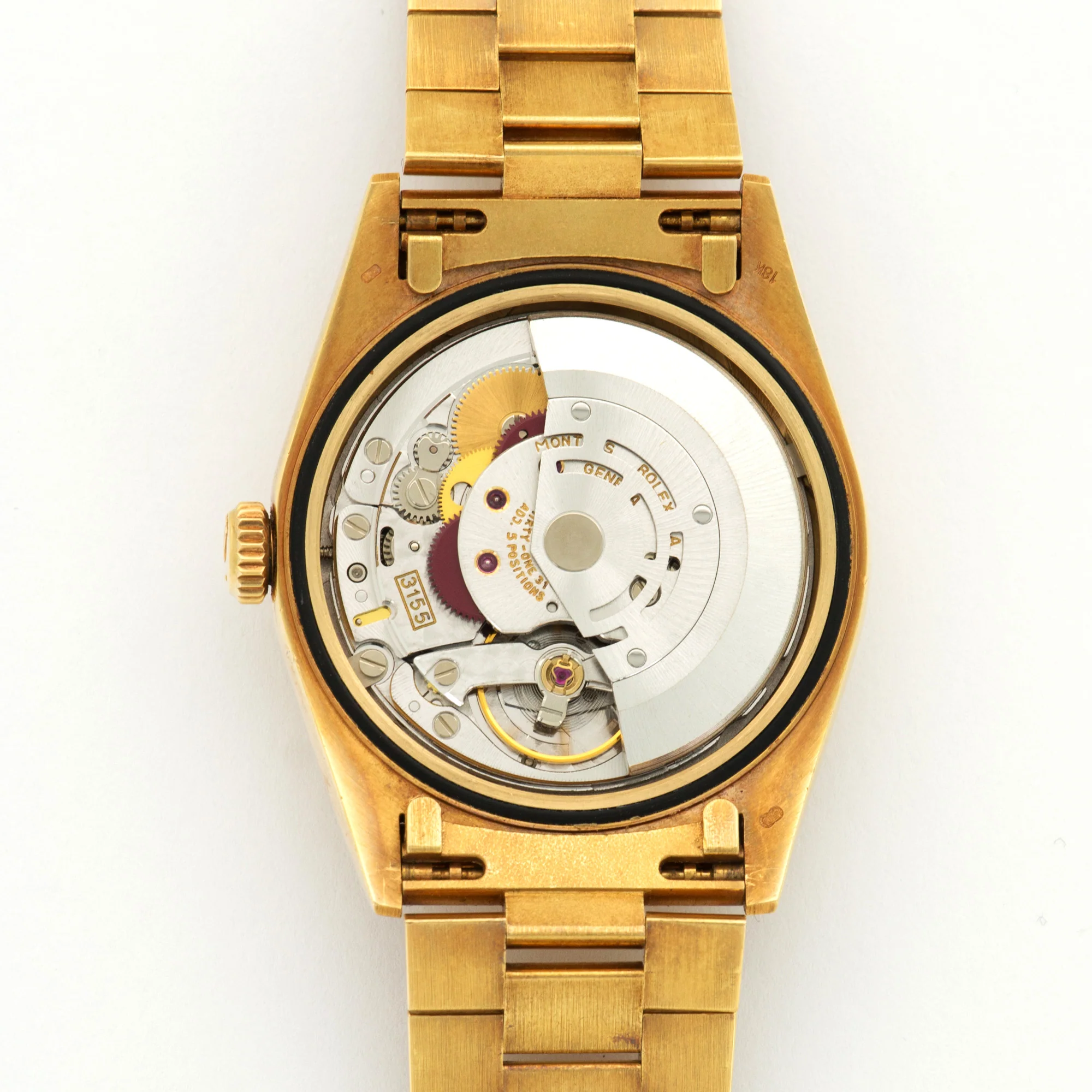 Rolex Yellow Gold Day-Date Baguette Diamond Watch - Image 6