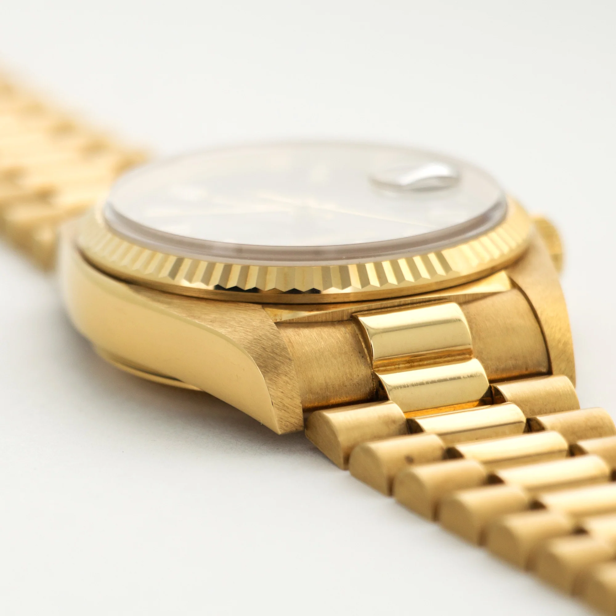 Rolex Yellow Gold Day-Date Baguette Diamond Watch- N.O.S. - Image 3