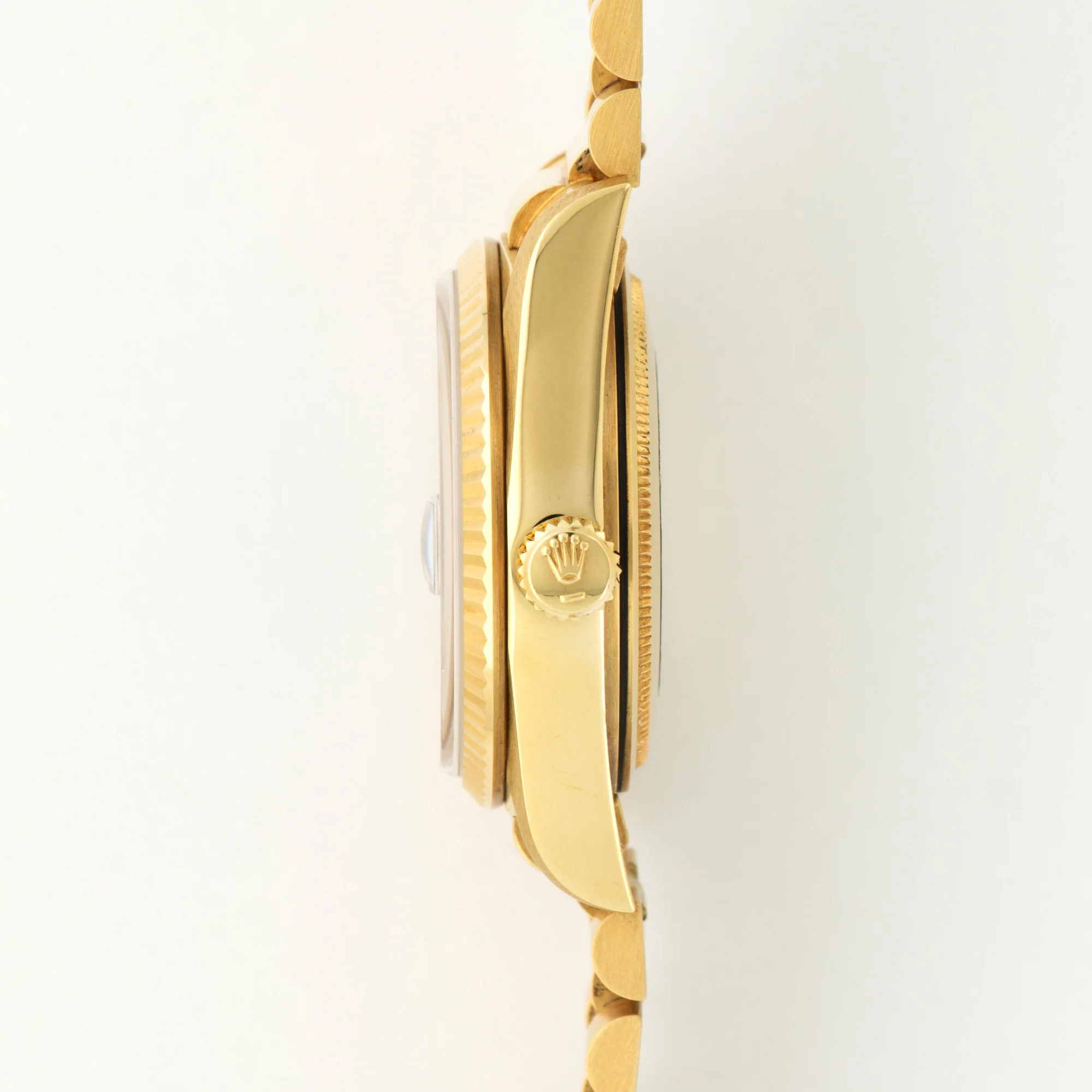 Rolex Yellow Gold Day-Date Baguette Diamond Watch- N.O.S. - Image 4